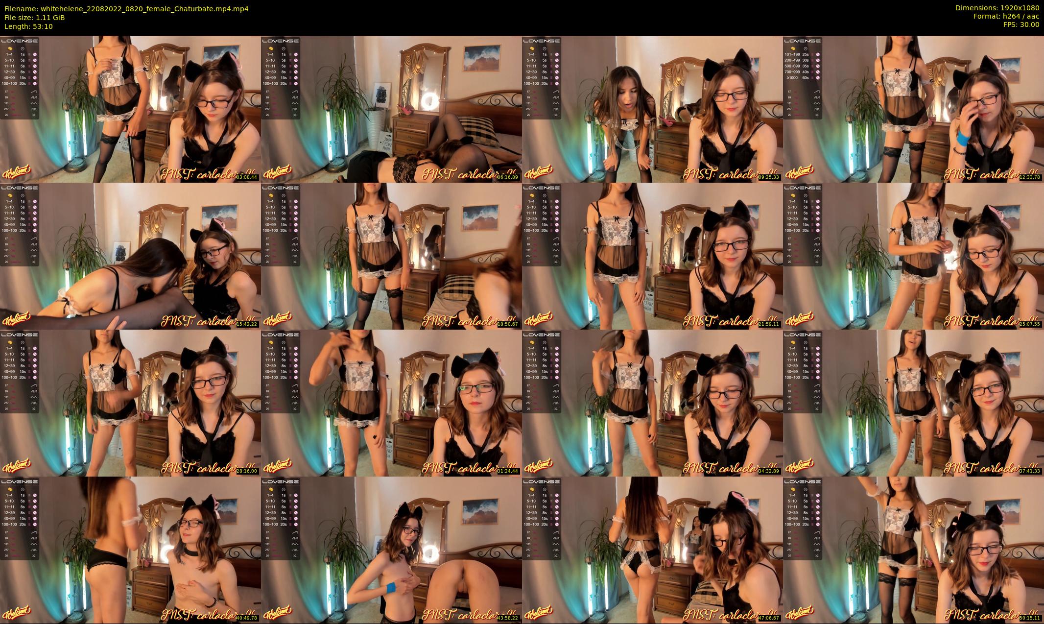 whitehelene — 54 minute Chaturbate female cam show recording, 1080p, Aug 22, 2022
