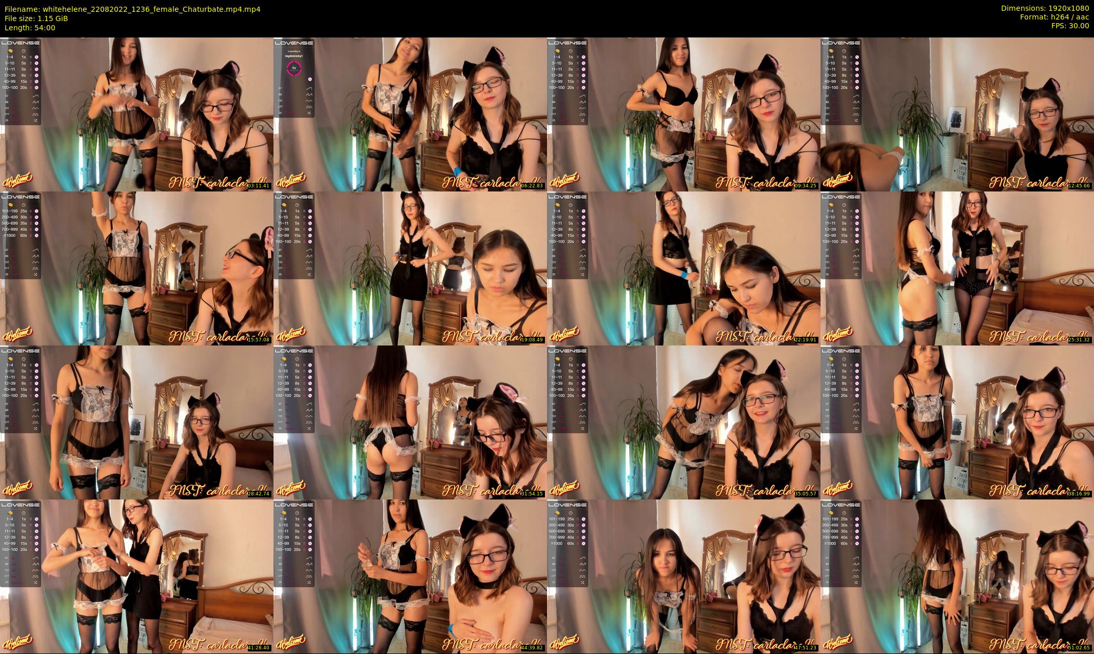whitehelene — 54 minute Chaturbate female cam show recording, 1080p, Aug 22, 2022