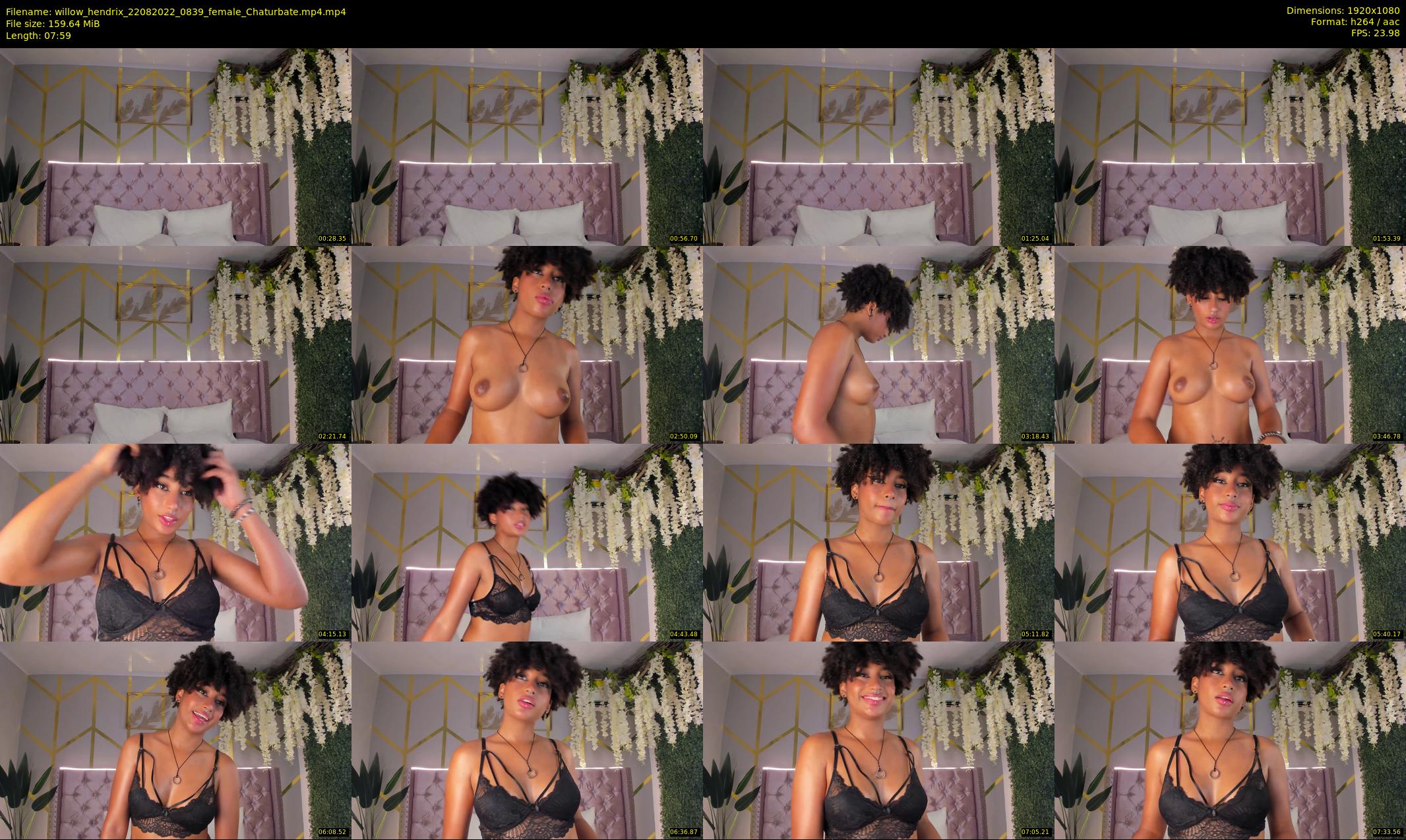 willow_hendrix — 8 minute Chaturbate female cam show recording, 1080p, Aug 22, 2022