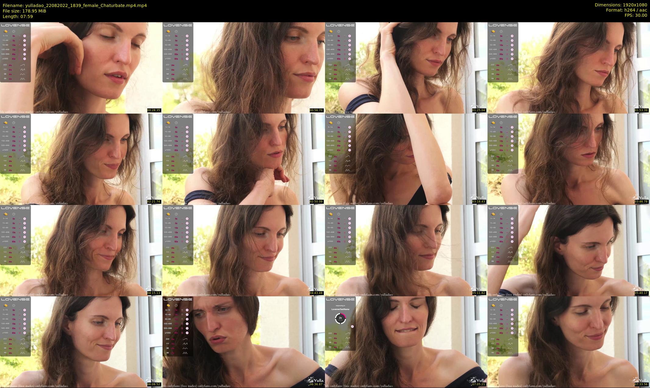 yulladao — 8 minute Chaturbate female cam show recording, 1080p, Aug 22, 2022