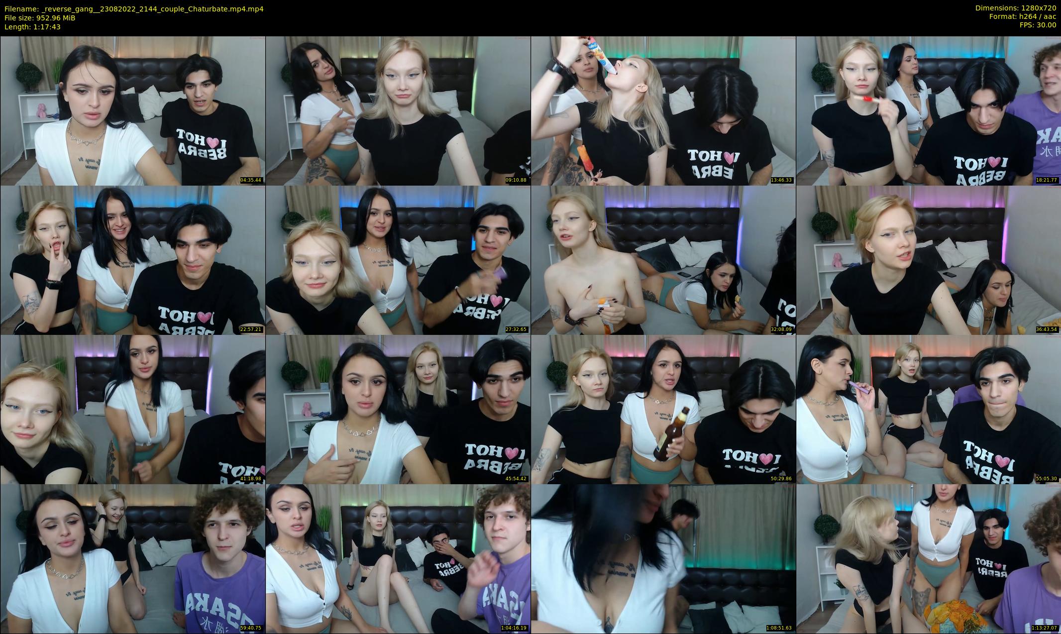 _reverse_gang_ — 78 minute Chaturbate couple cam show recording, 720p, Aug 23, 2022