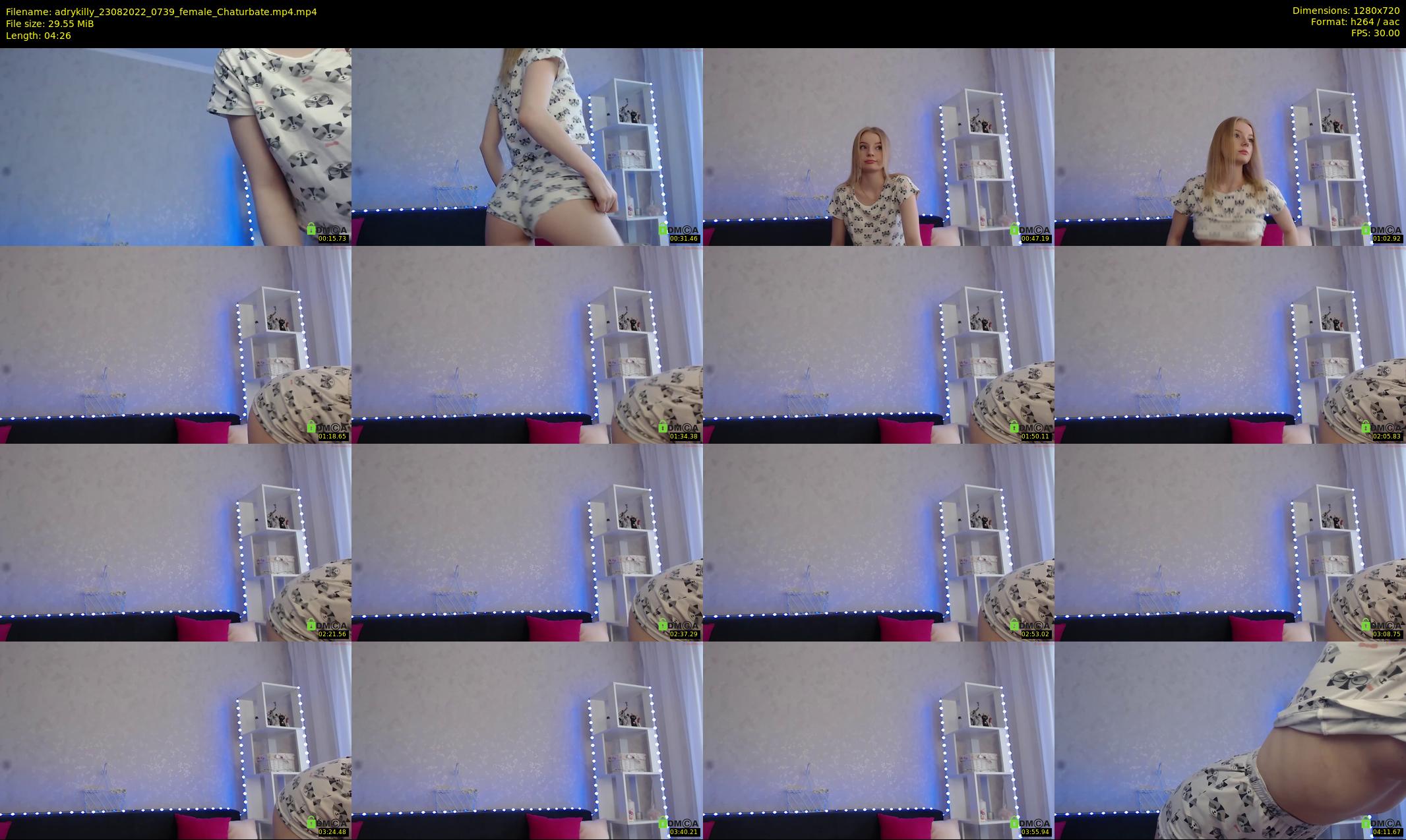 adrykilly — 5 minute Chaturbate female cam show recording, 720p, Aug 23, 2022