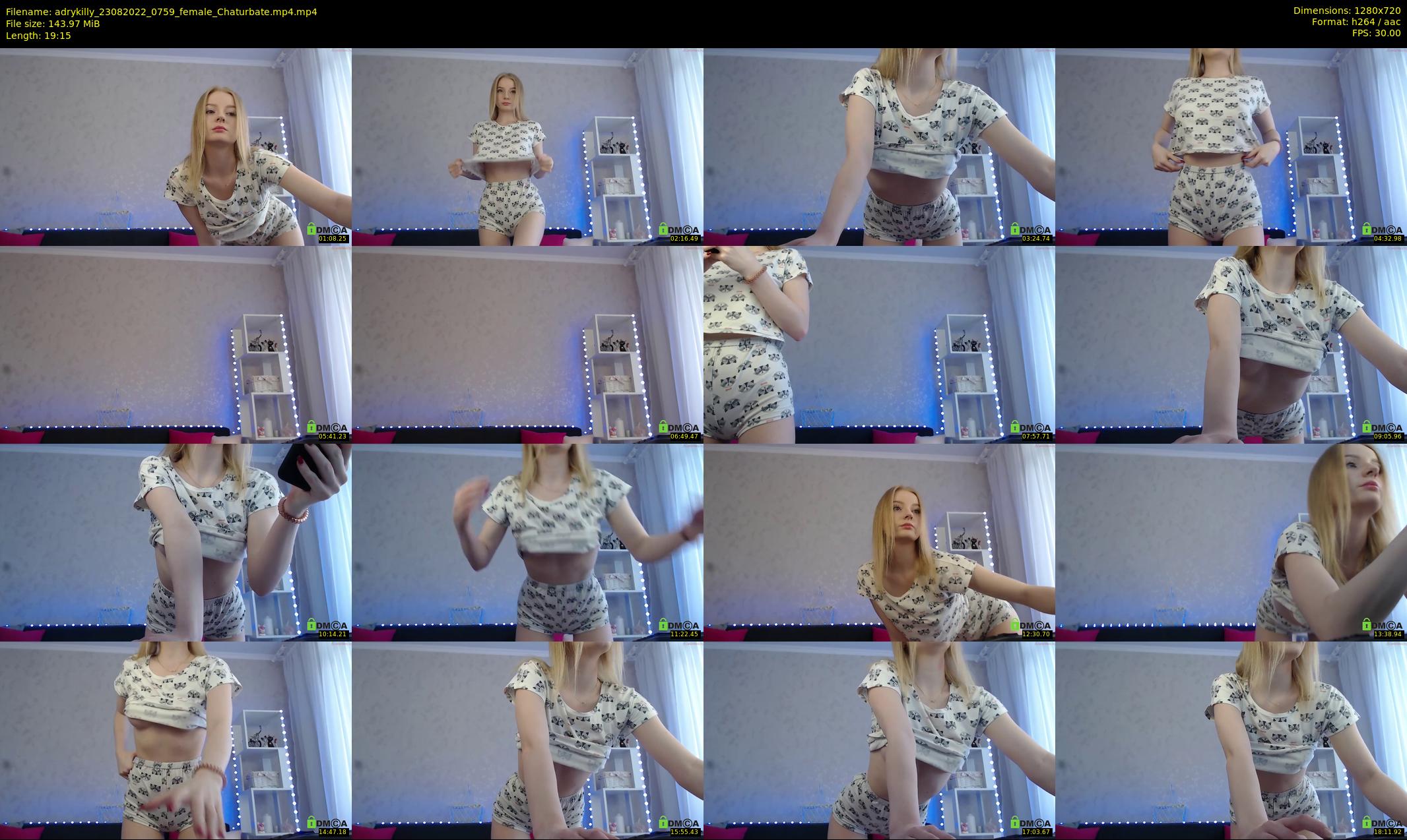 adrykilly — 20 minute Chaturbate female cam show recording, 720p, Aug 23, 2022