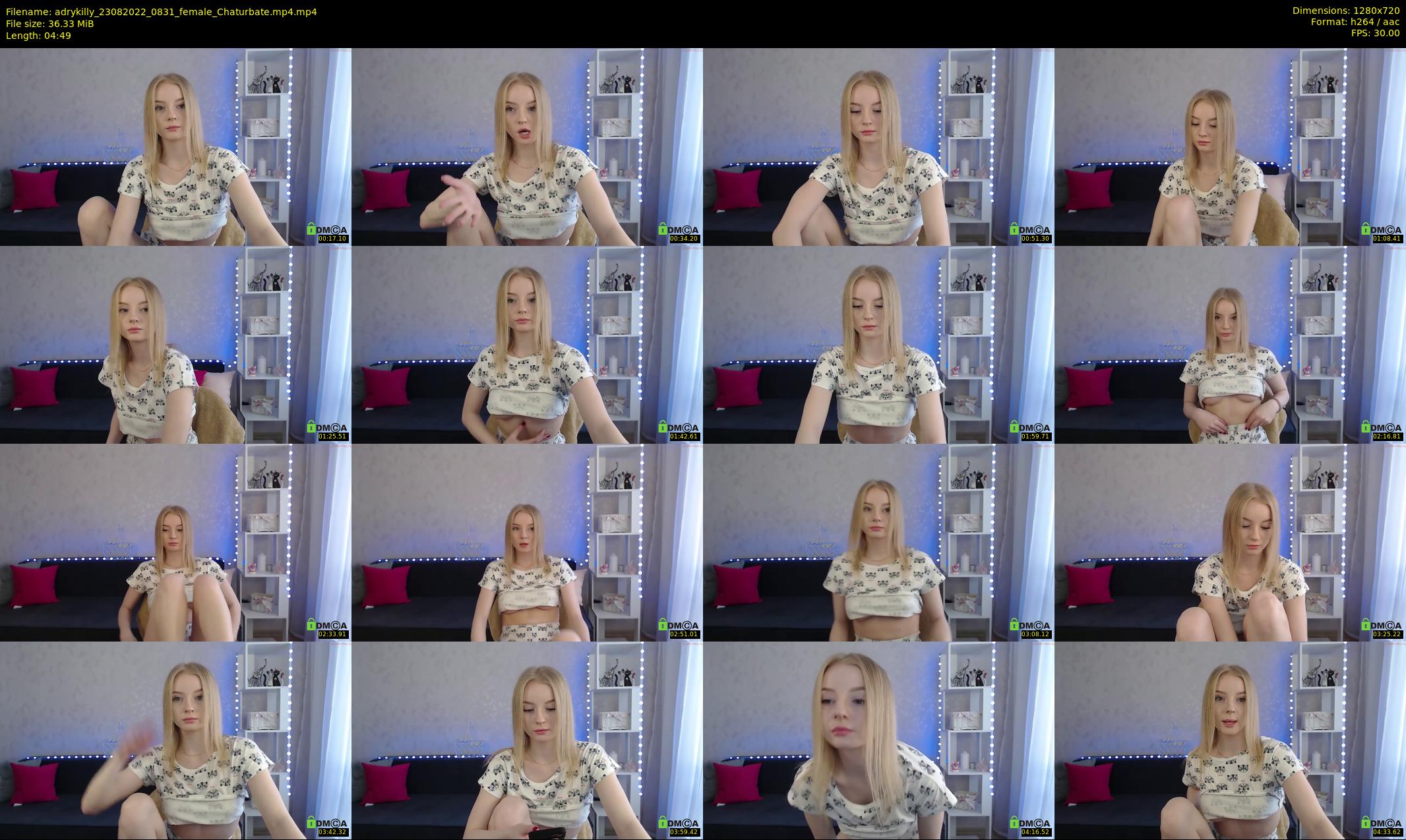 adrykilly — 5 minute Chaturbate female cam show recording, 720p, Aug 23, 2022