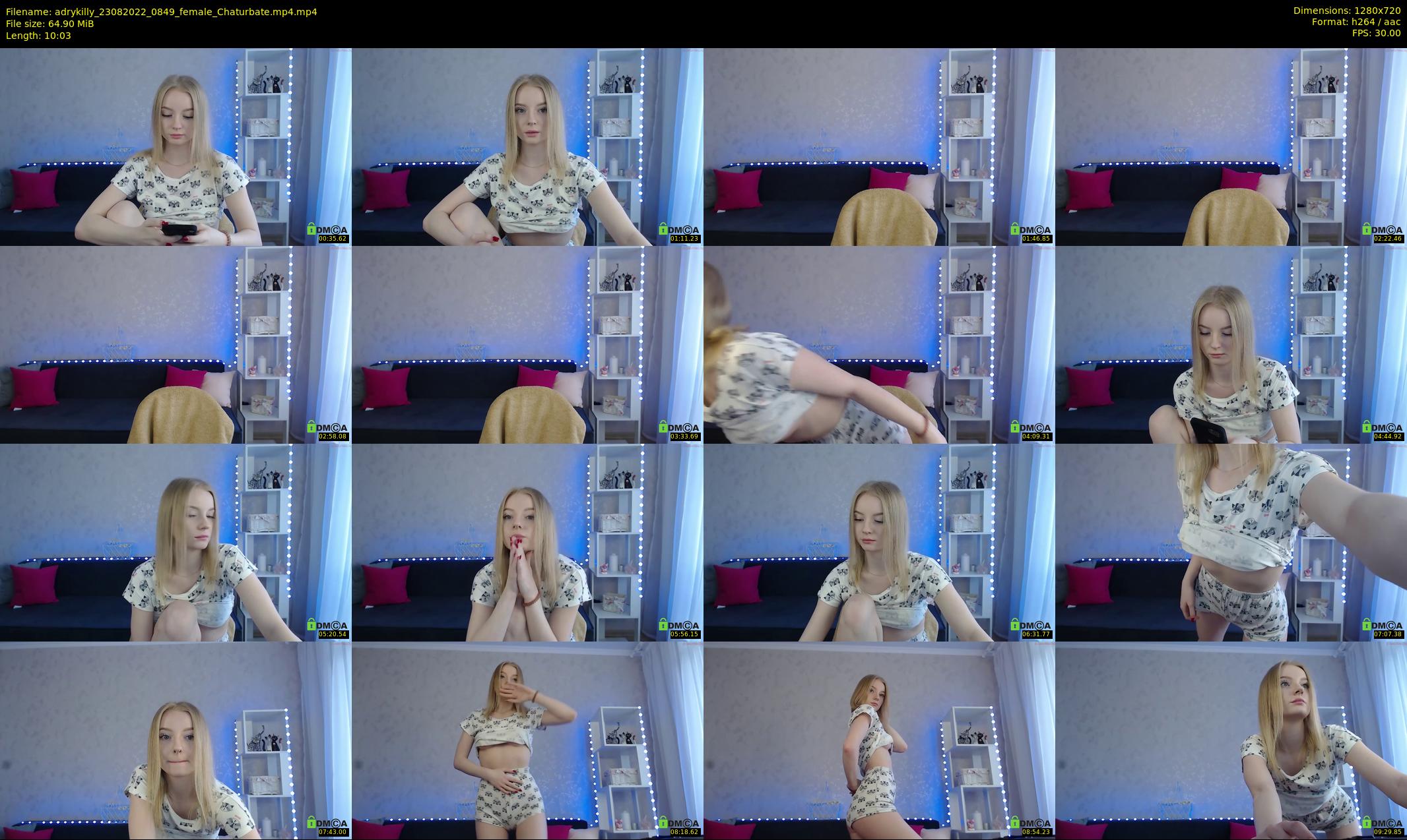 adrykilly — 11 minute Chaturbate female cam show recording, 720p, Aug 23, 2022
