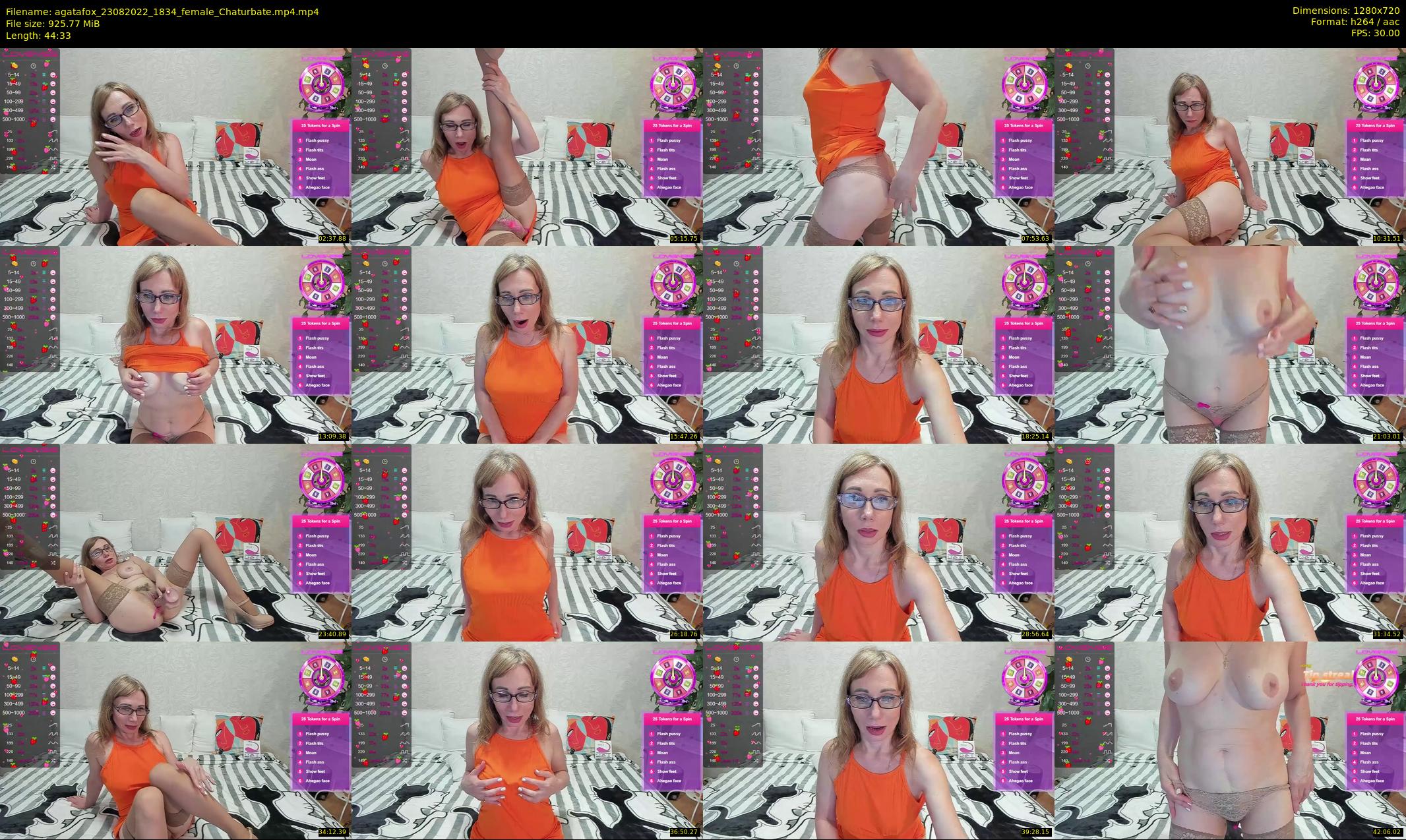agatafox — 45 minute Chaturbate female cam show recording, 720p, Aug 23, 2022