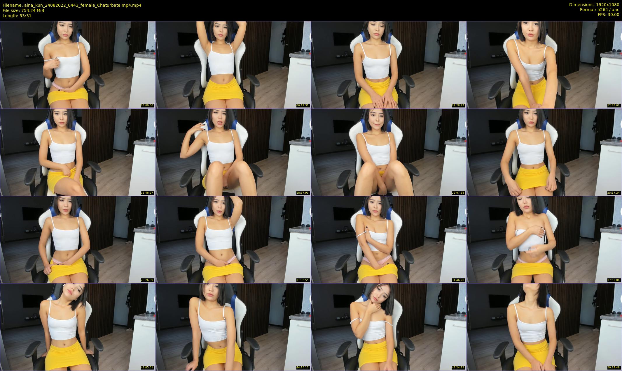 aina_kun — 54 minute Chaturbate female cam show recording, 1080p, Aug 24, 2022