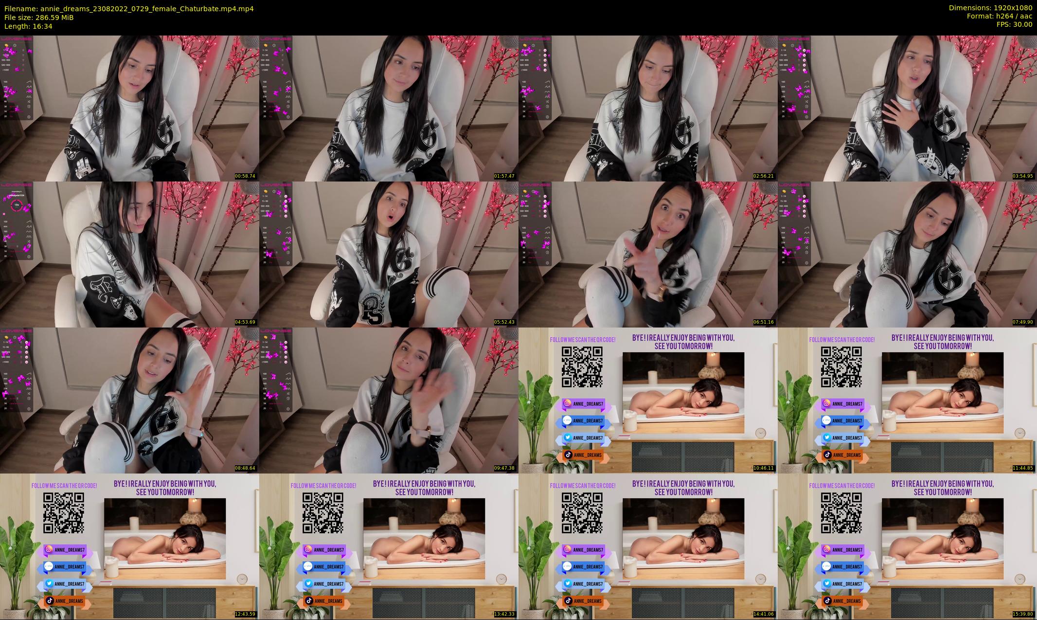 annie_dreams — 17 minute Chaturbate female cam show recording, 1080p, Aug 23, 2022
