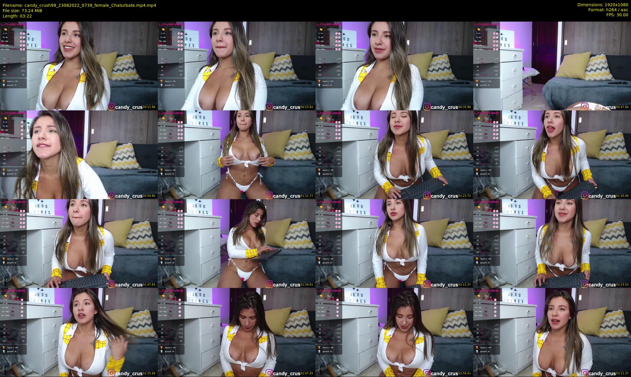candy_crush99 — 4 minute Chaturbate female cam show recording, 1080p, Aug 23, 2022