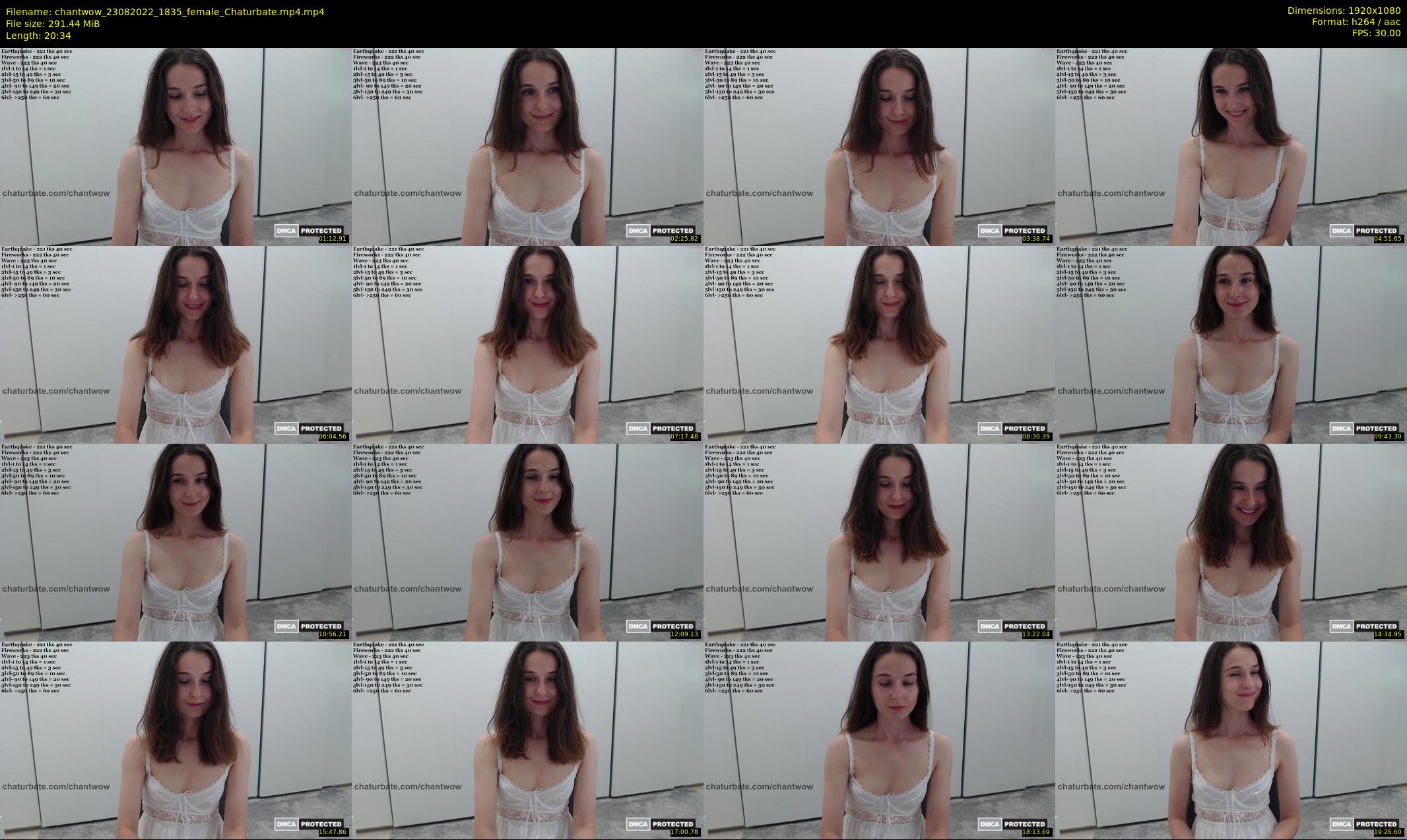 chantwow — 21 minute Chaturbate female cam show recording, 1080p, Aug 23, 2022