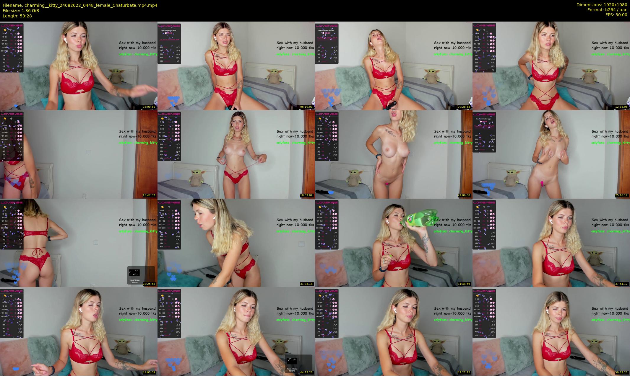 charming__kitty — 54 minute Chaturbate female cam show recording, 1080p, Aug 24, 2022