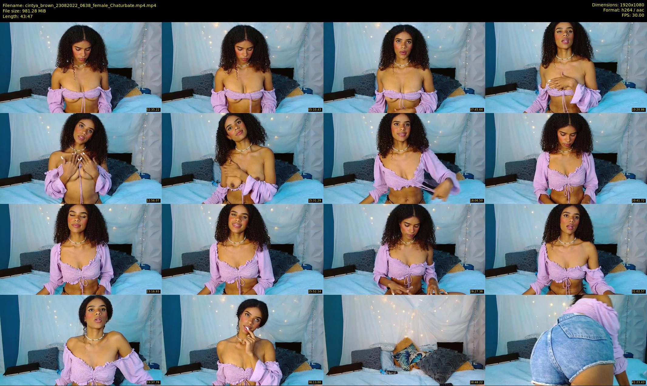 cintya_brown — 44 minute Chaturbate female cam show recording, 1080p, Aug 23, 2022
