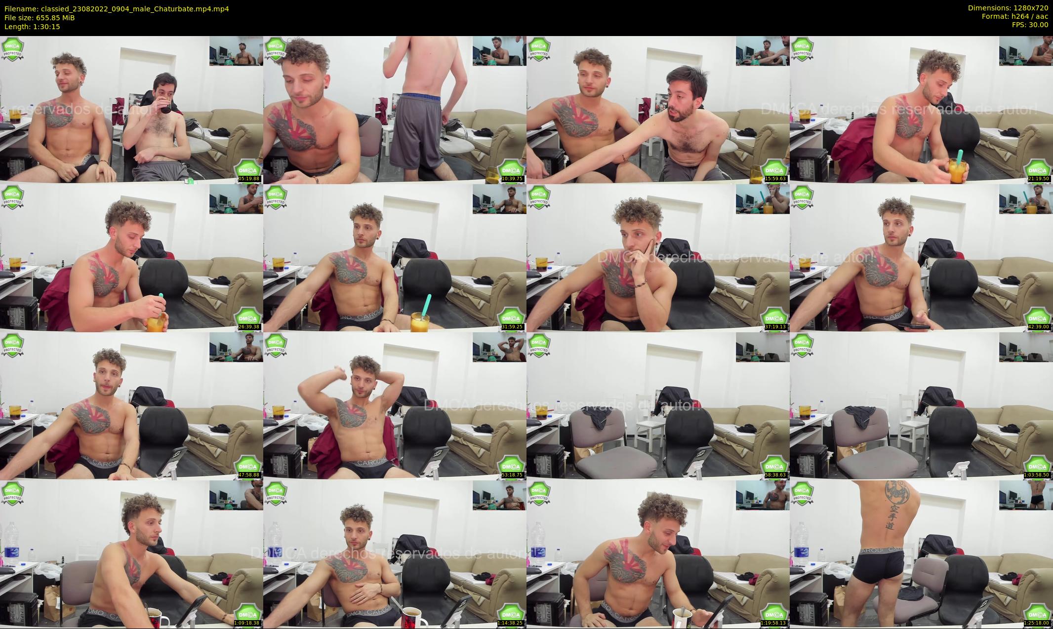 classied — 91 minute Chaturbate male cam show recording, 720p, Aug 23, 2022
