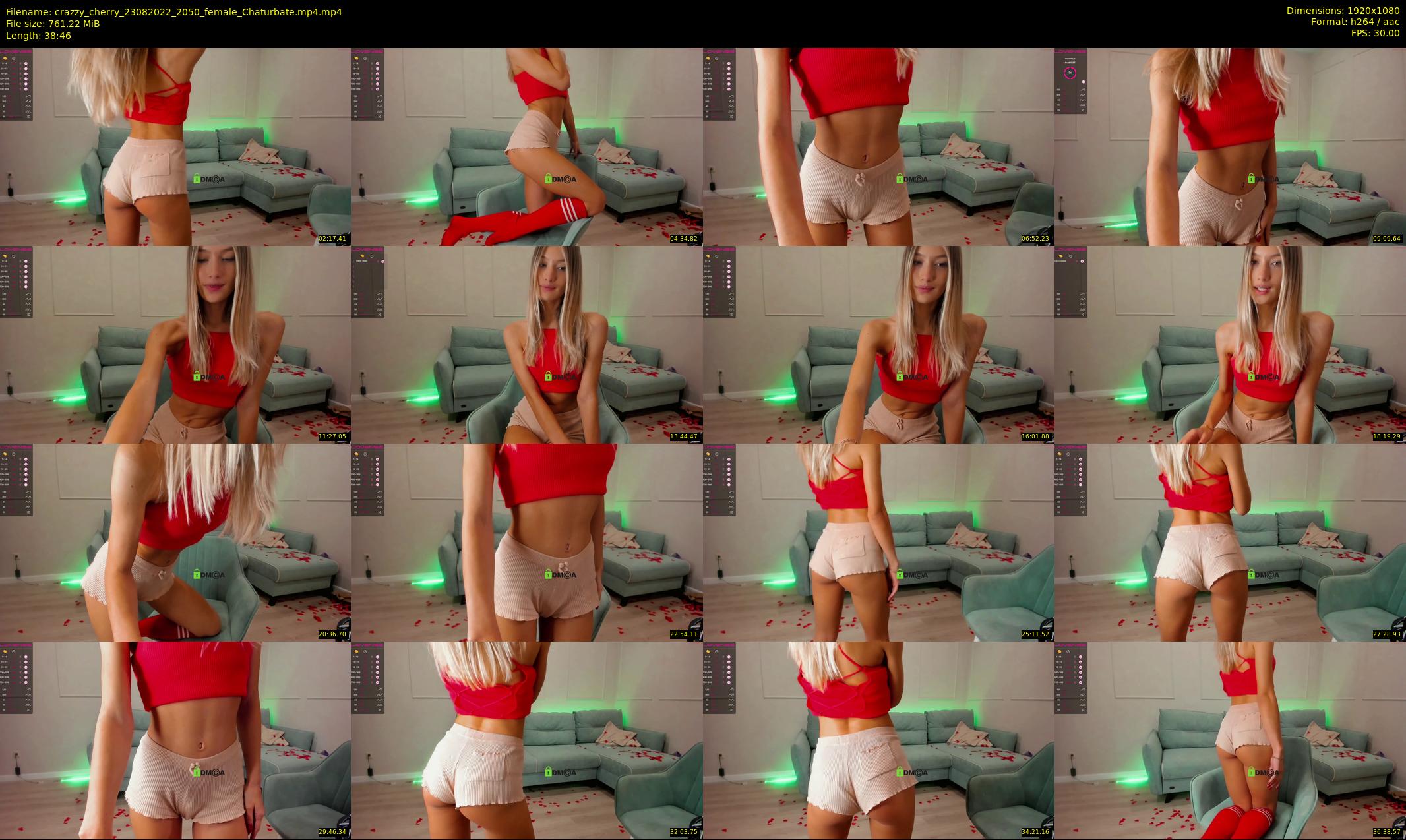 crazzy_cherry — 39 minute Chaturbate female cam show recording, 1080p, Aug 23, 2022