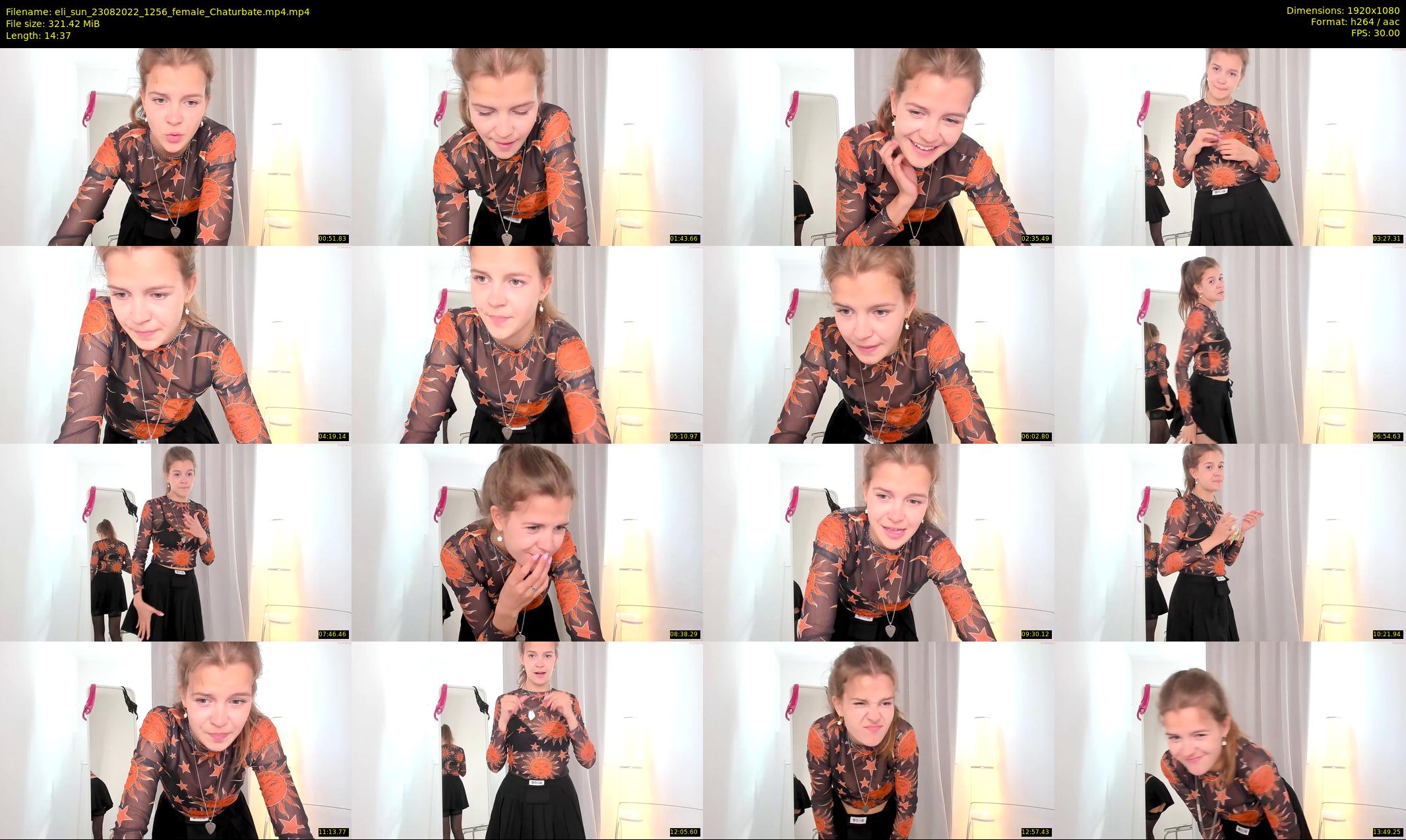 eli_sun — 15 minute Chaturbate female cam show recording, 1080p, Aug 23, 2022