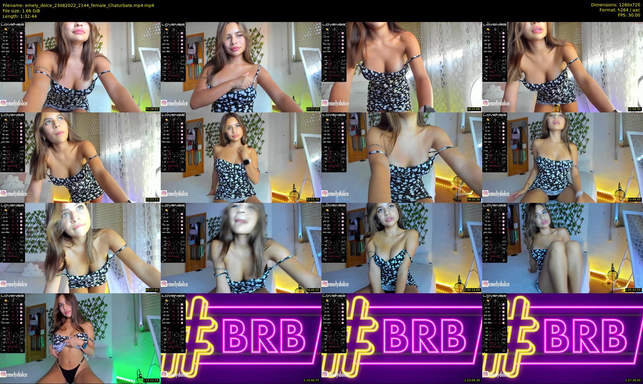 emely_dolce — 93 minute Chaturbate female cam show recording, 720p, Aug 23, 2022