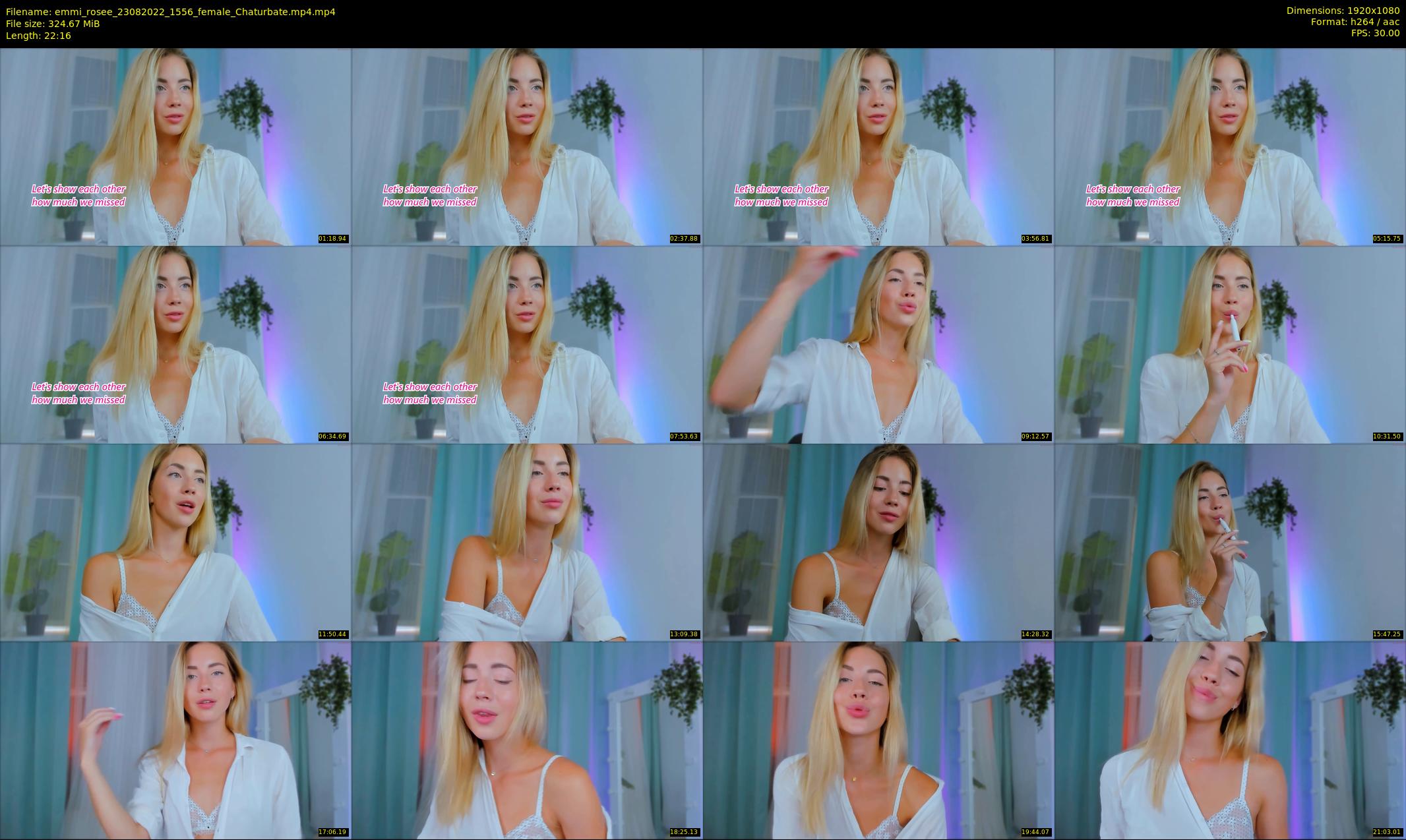 emmi_rosee — 23 minute Chaturbate female cam show recording, 1080p, Aug 23, 2022
