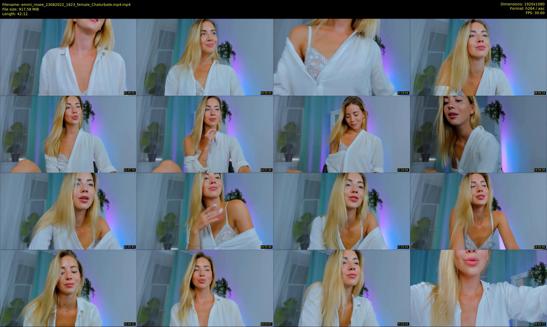 emmi_rosee — 43 minute Chaturbate female cam show recording, 1080p, Aug 23, 2022