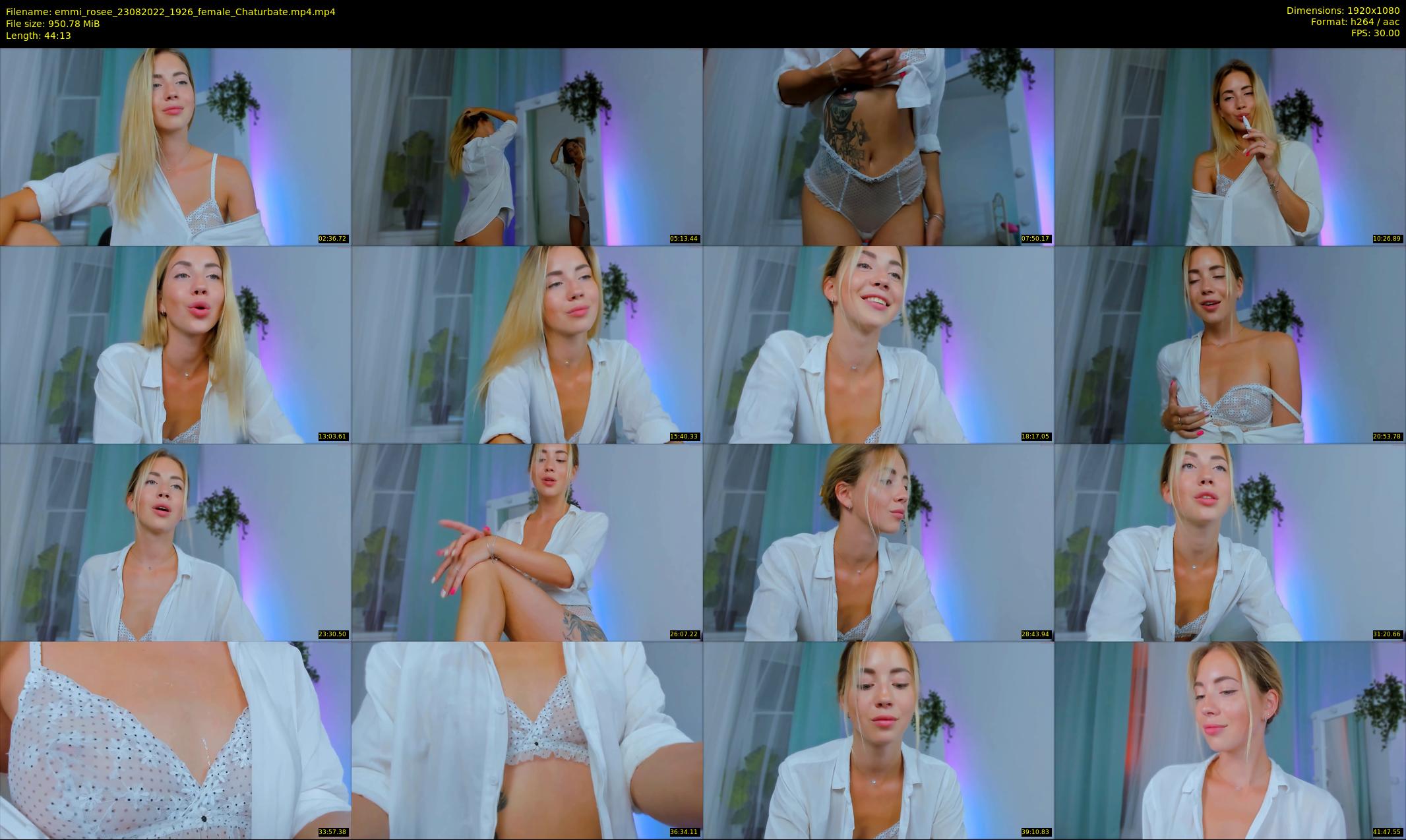 emmi_rosee — 45 minute Chaturbate female cam show recording, 1080p, Aug 23, 2022