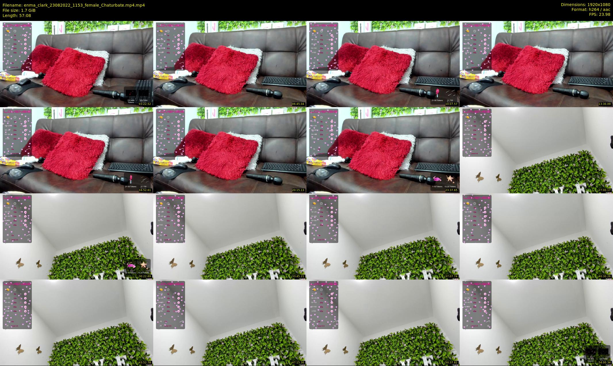 enma_clark — 58 minute Chaturbate female cam show recording, 1080p, Aug 23, 2022