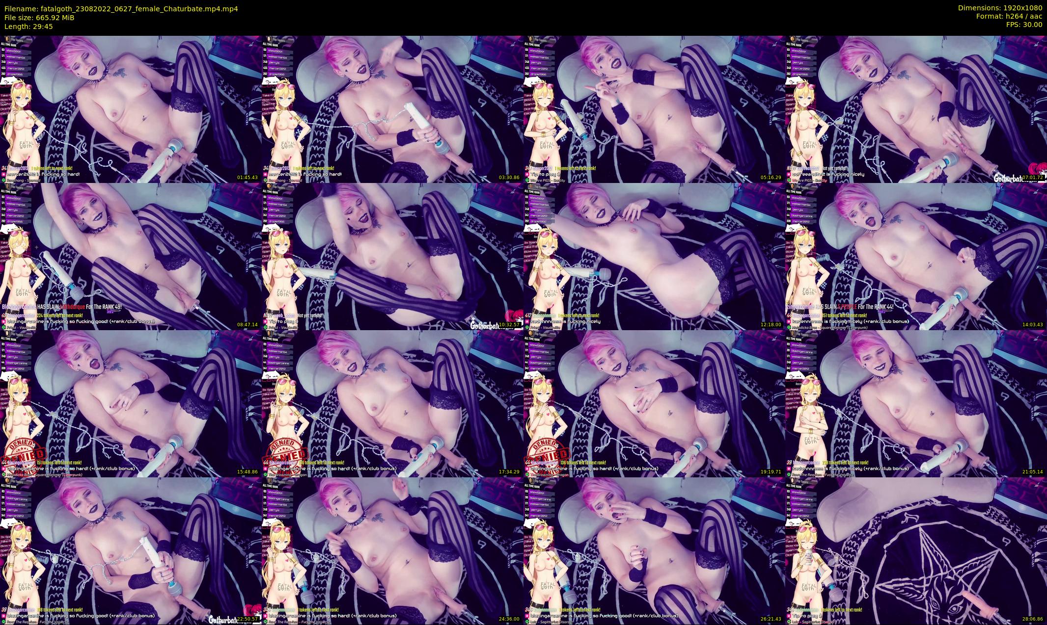 fatalgoth — 30 minute Chaturbate couple cam show recording, 1080p, Aug 23, 2022