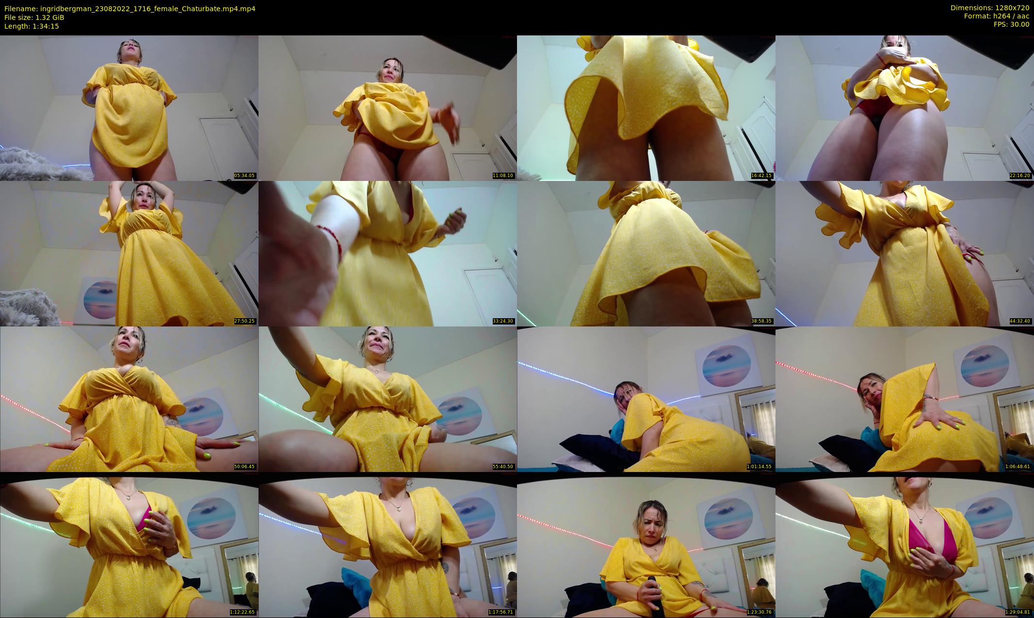 ingridbergman — 95 minute Chaturbate female cam show recording, 720p, Aug 23, 2022