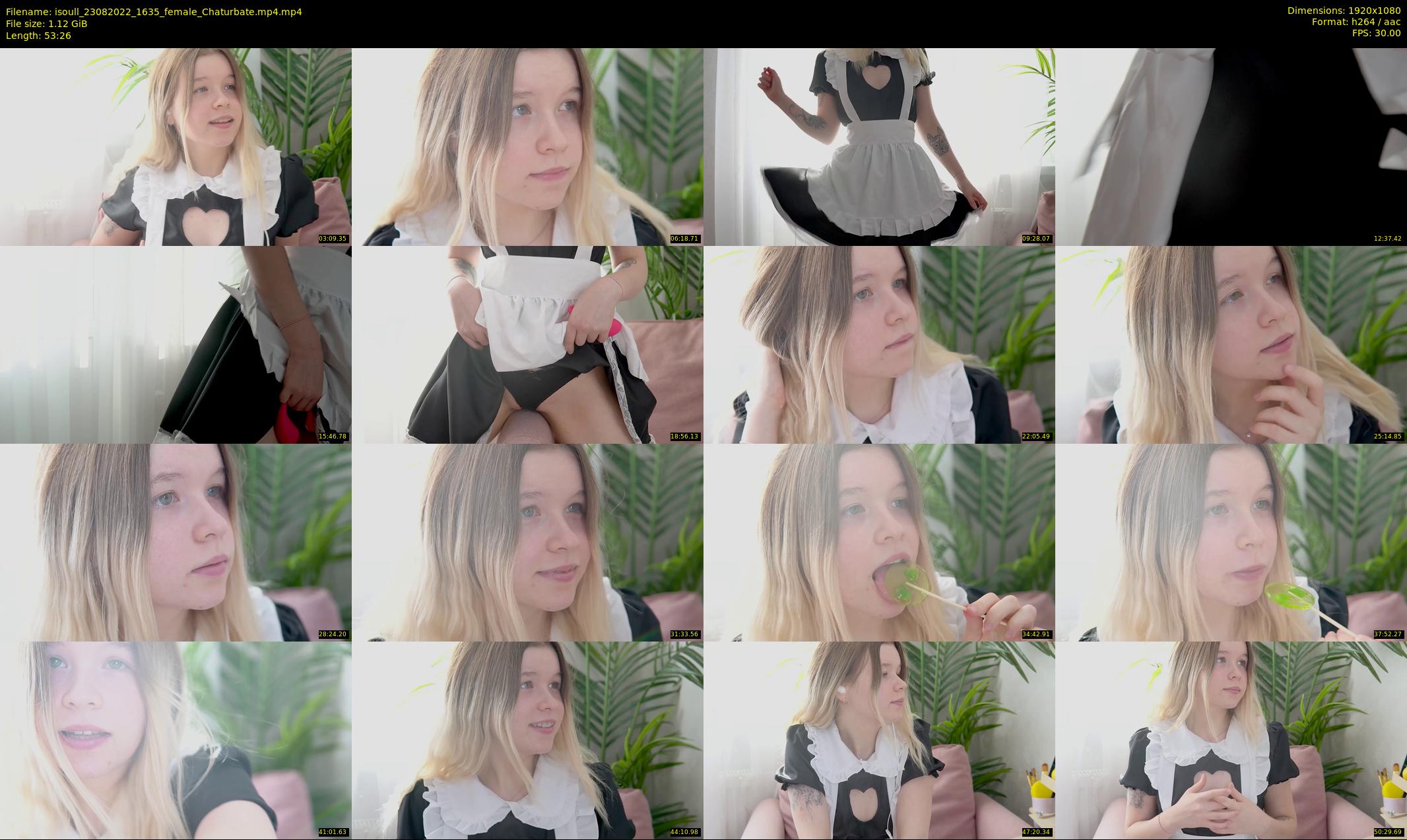isoull — 54 minute Chaturbate female cam show recording, 1080p, Aug 23, 2022