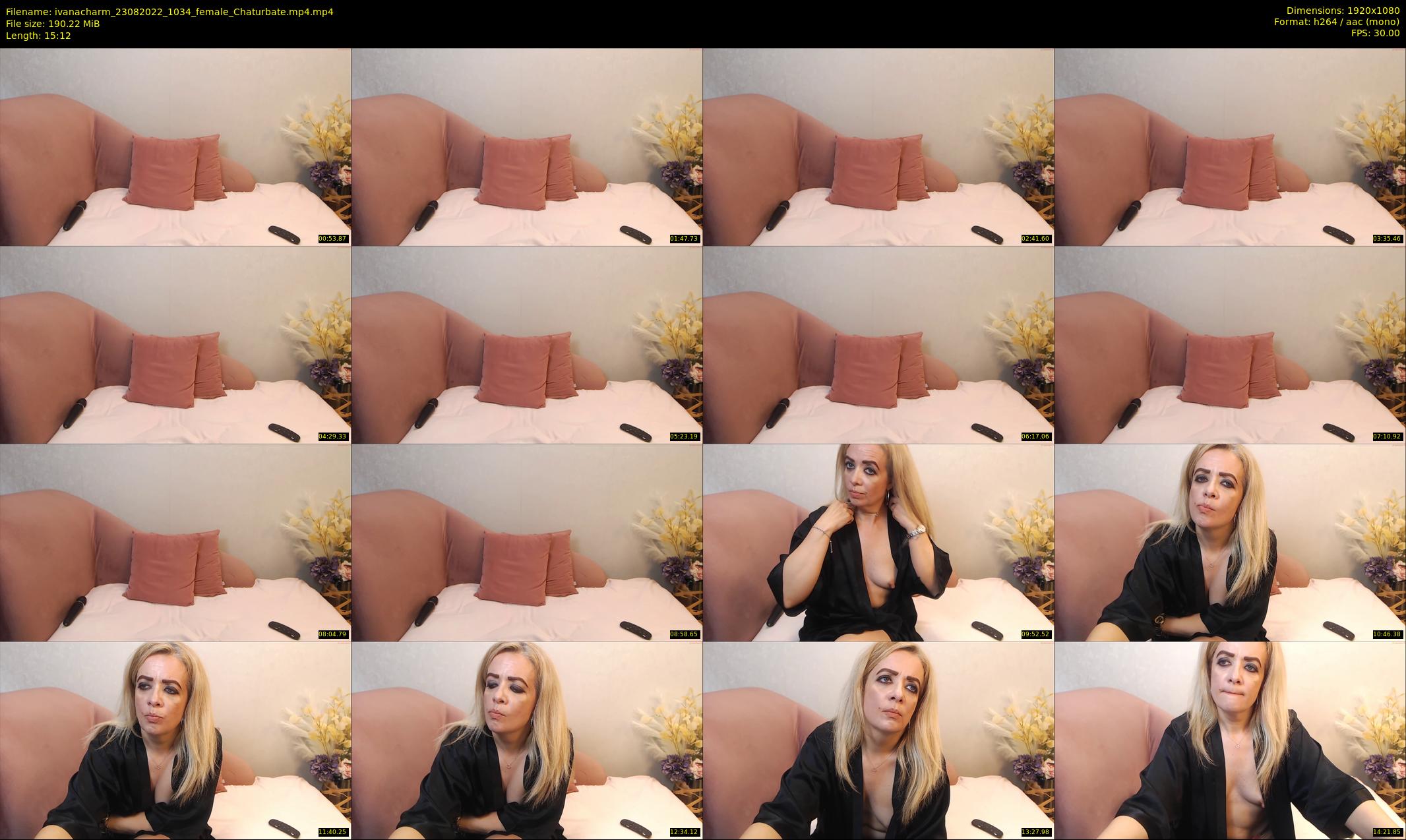 ivanacharm — 16 minute Chaturbate female cam show recording, 1080p, Aug 23, 2022