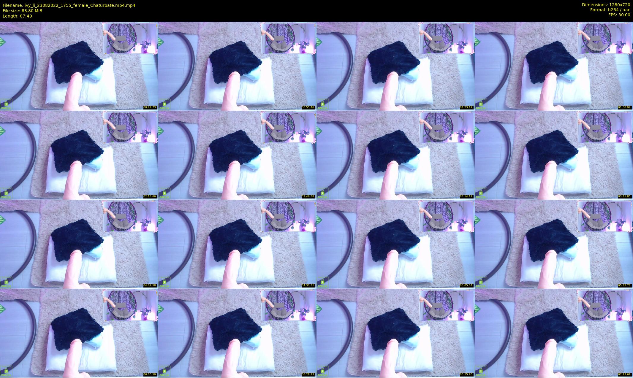 ivy_li — 8 minute Chaturbate female cam show recording, 720p, Aug 23, 2022