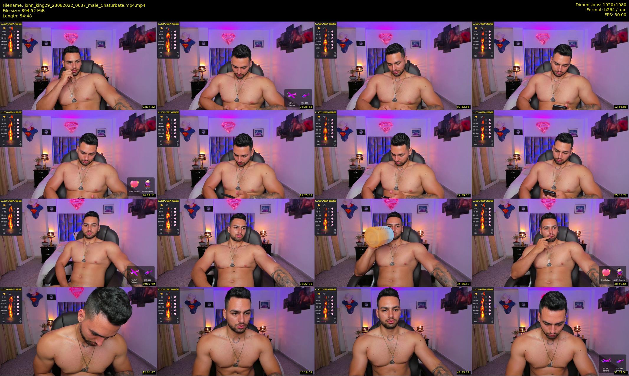 john_king29 — 55 minute Chaturbate male cam show recording, 1080p, Aug 23, 2022