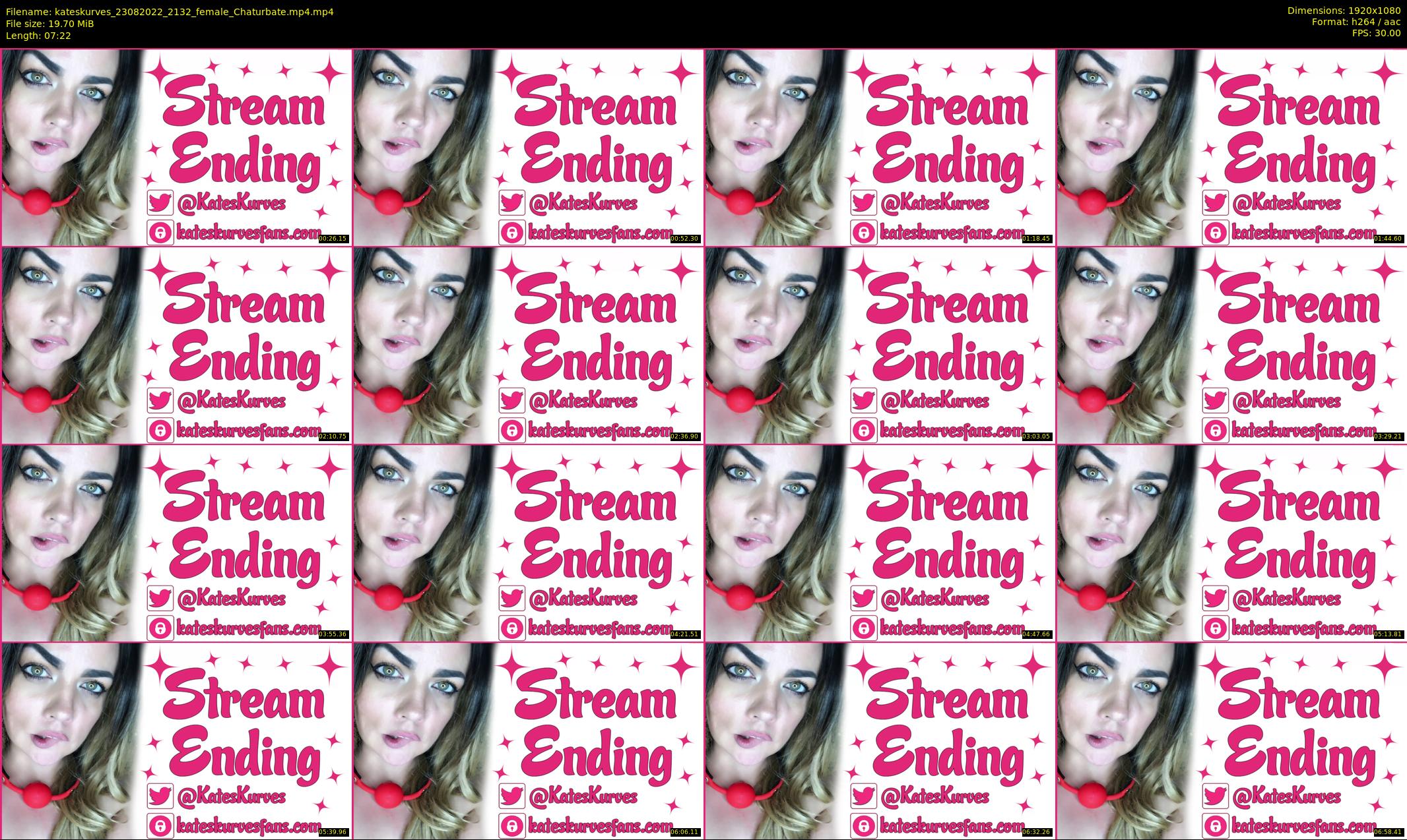 kateskurves — 8 minute Chaturbate female cam show recording, 1080p, Aug 23, 2022