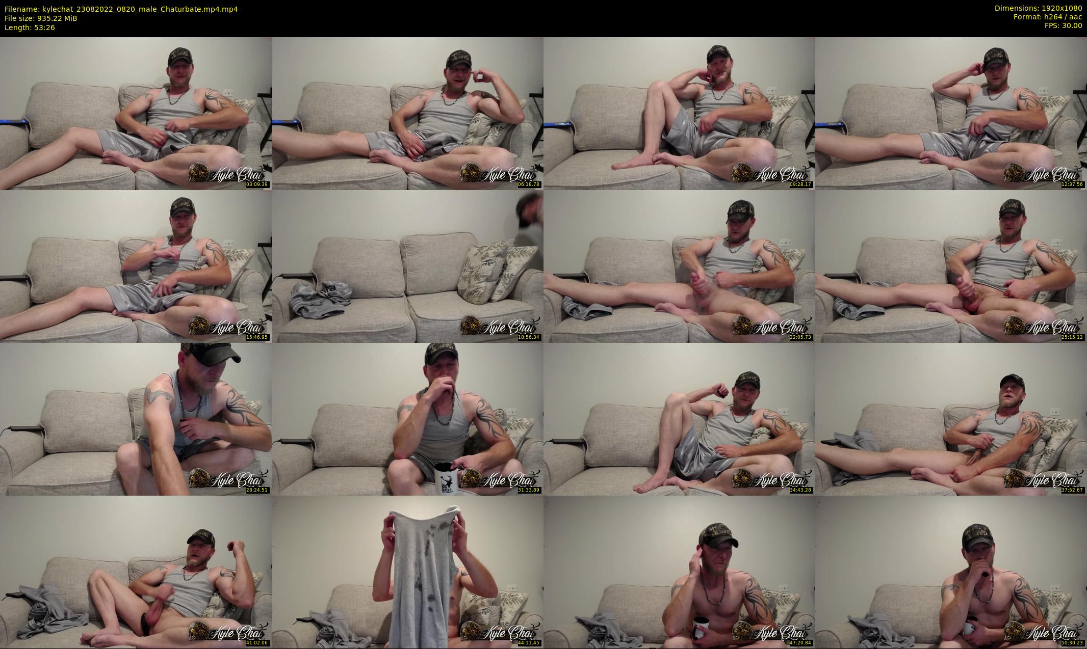 kylechat — 54 minute Chaturbate male cam show recording, 1080p, Aug 23, 2022