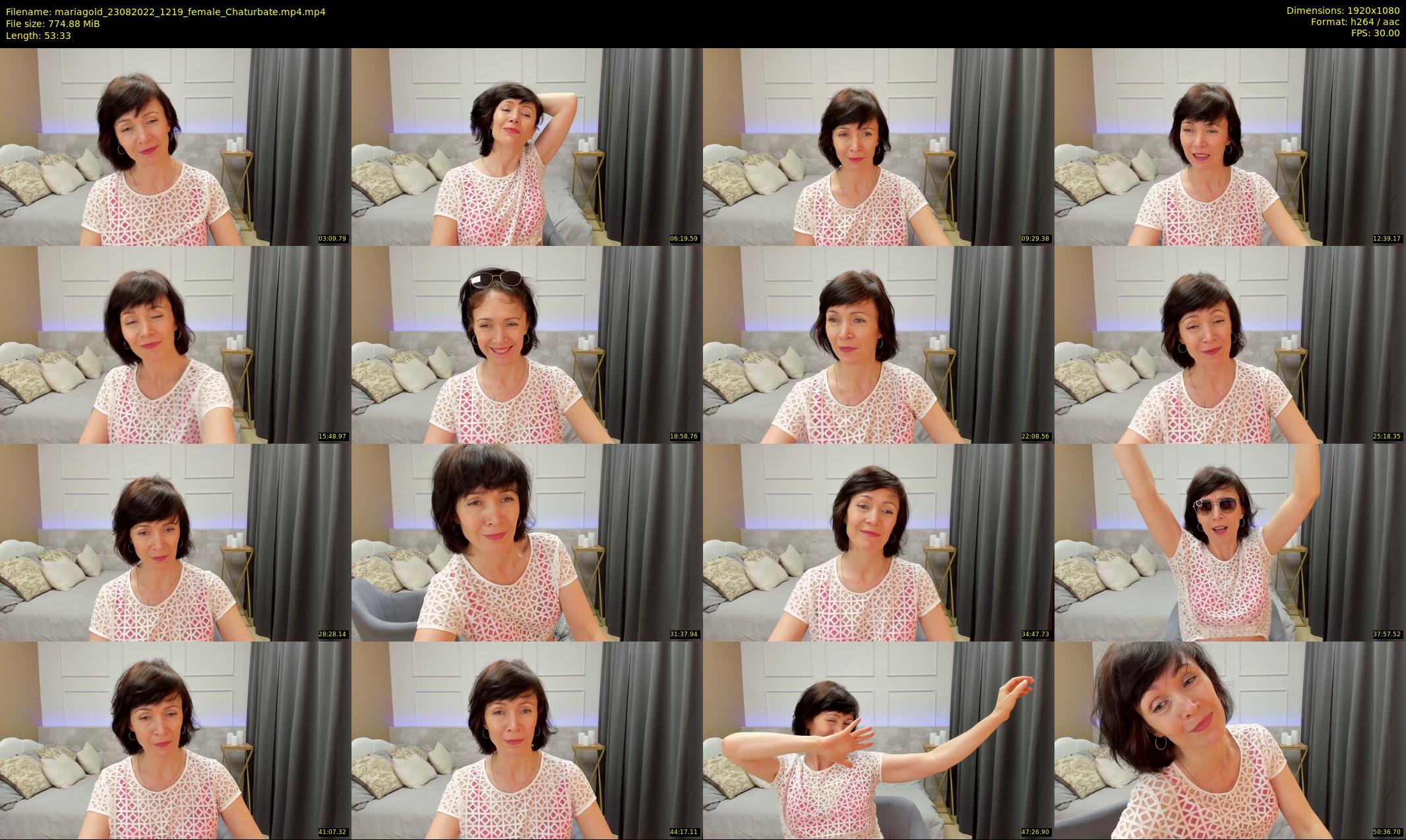 mariagold — 54 minute Chaturbate female cam show recording, 1080p, Aug 23, 2022