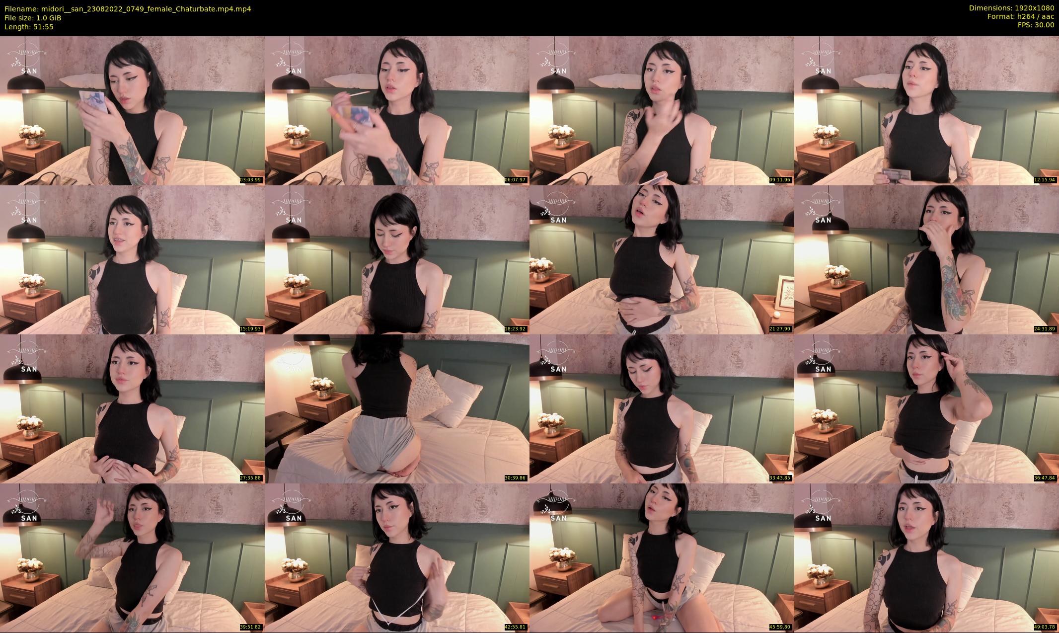 midori__san — 52 minute Chaturbate female cam show recording, 1080p, Aug 23, 2022