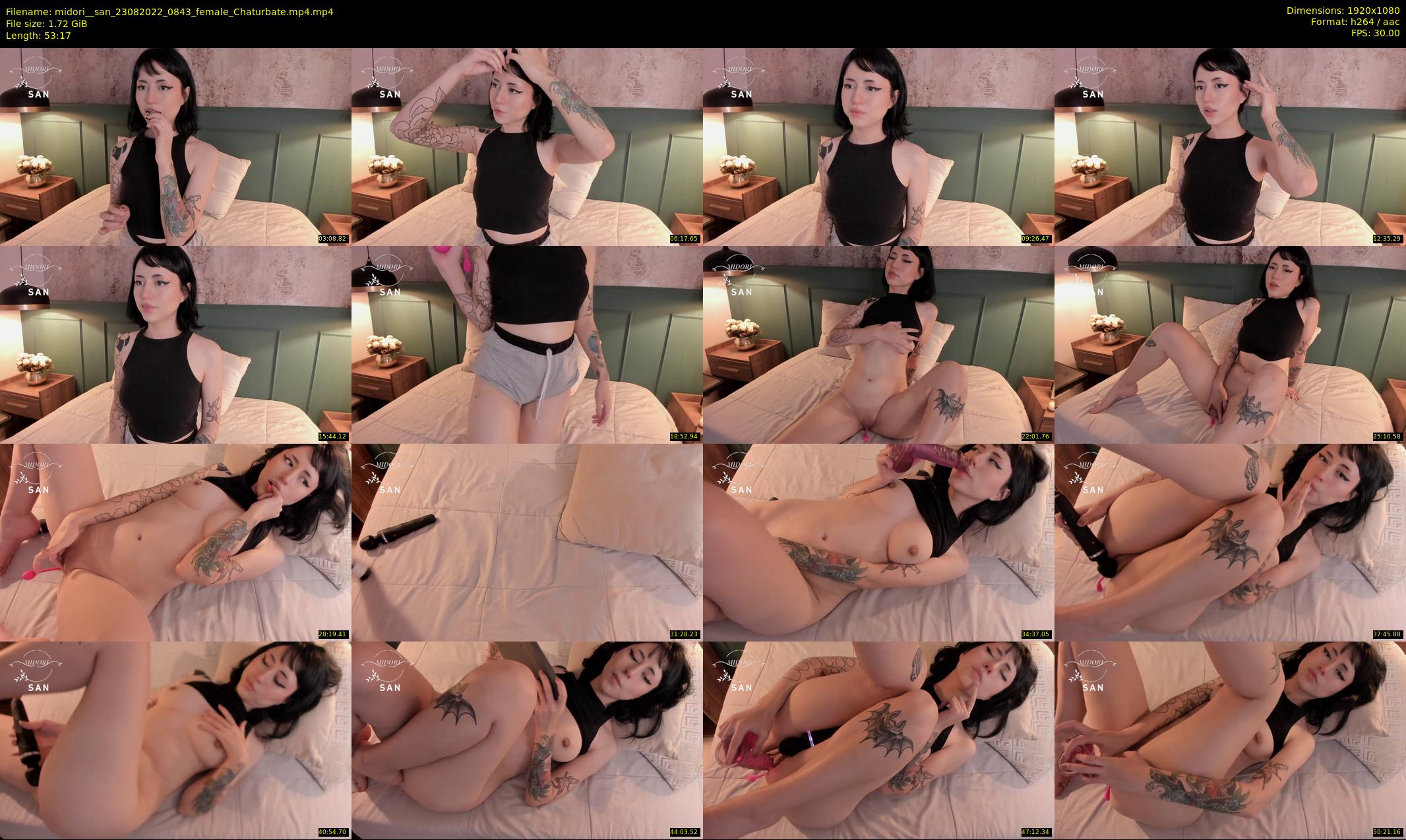 midori__san — 54 minute Chaturbate female cam show recording, 1080p, Aug 23, 2022