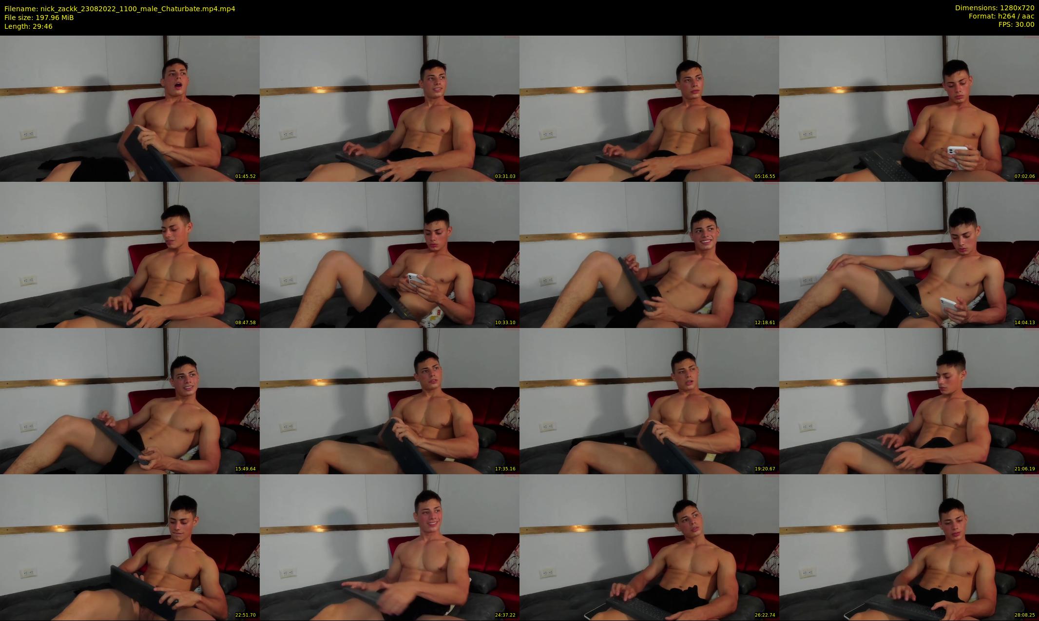nick_zackk — 30 minute Chaturbate male cam show recording, 720p, Aug 23, 2022