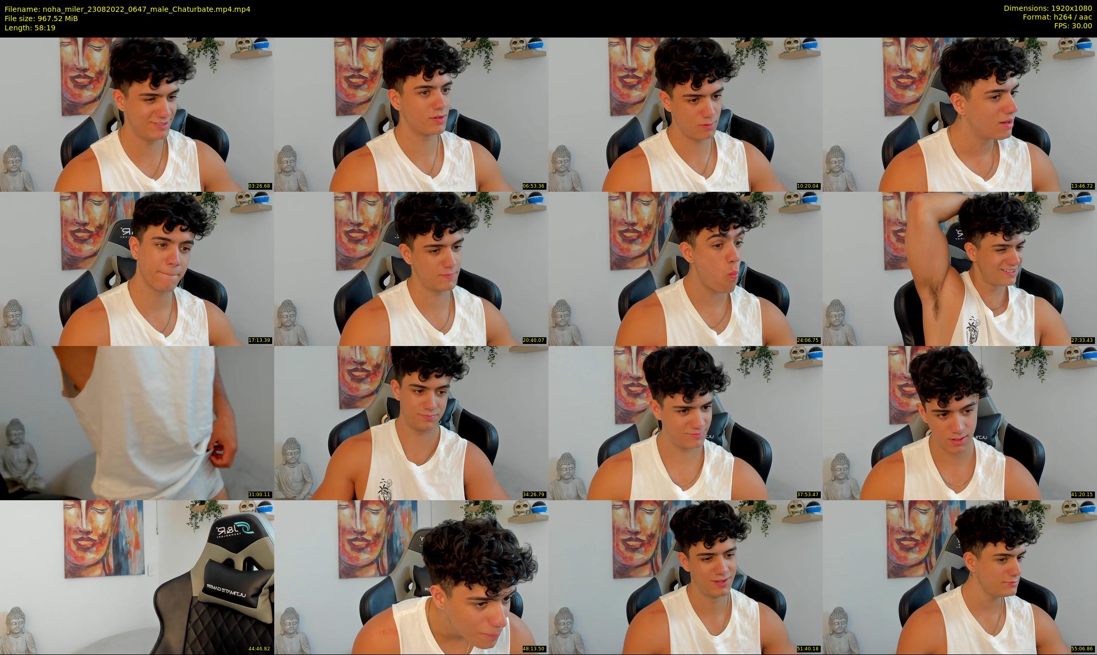 noha_miler — 59 minute Chaturbate male cam show recording, 1080p, Aug 23, 2022