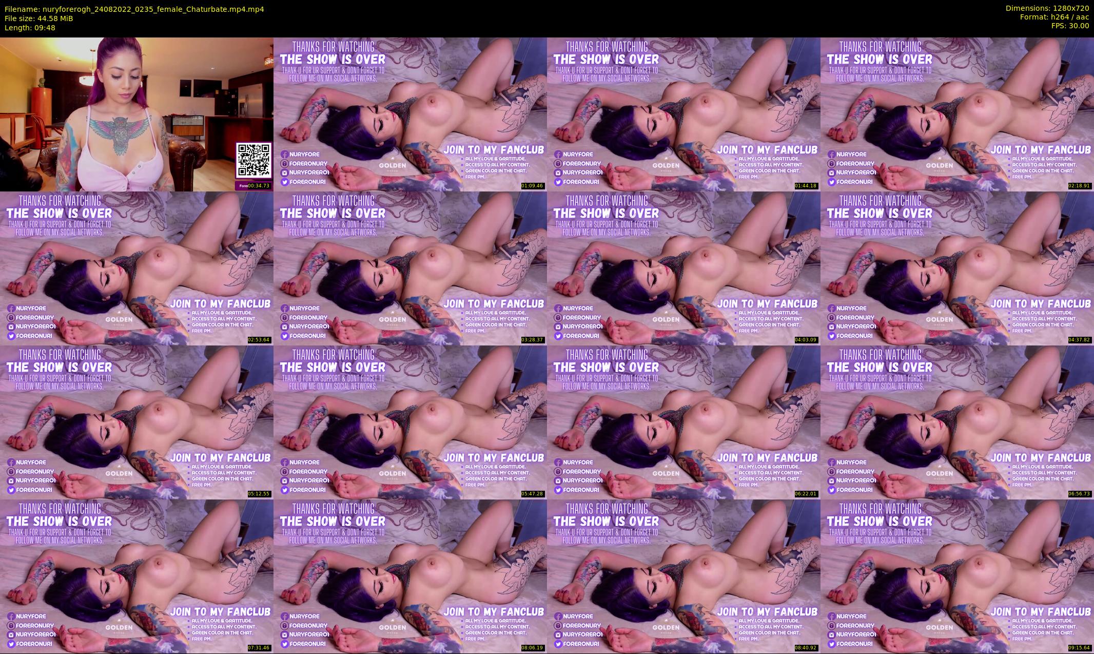 nuryforerogh — 10 minute Chaturbate female cam show recording, 720p, Aug 24, 2022
