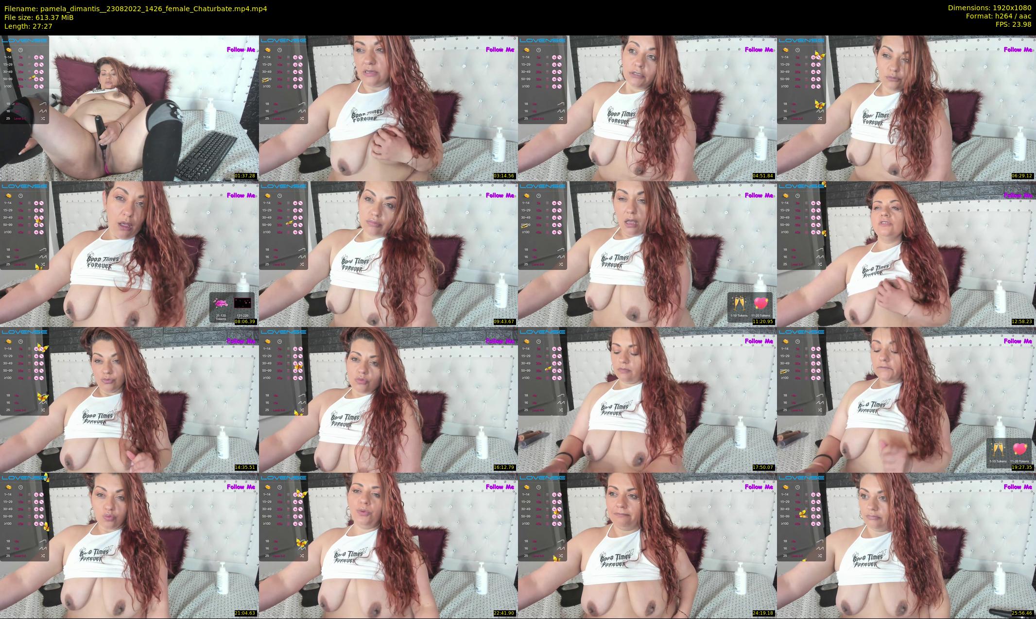 pamela_dimantis_ — 28 minute Chaturbate female cam show recording, 1080p, Aug 23, 2022
