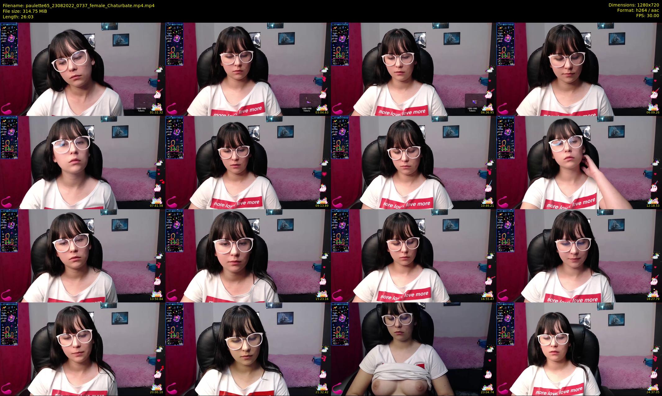 paulette65 — 27 minute Chaturbate female cam show recording, 720p, Aug 23, 2022