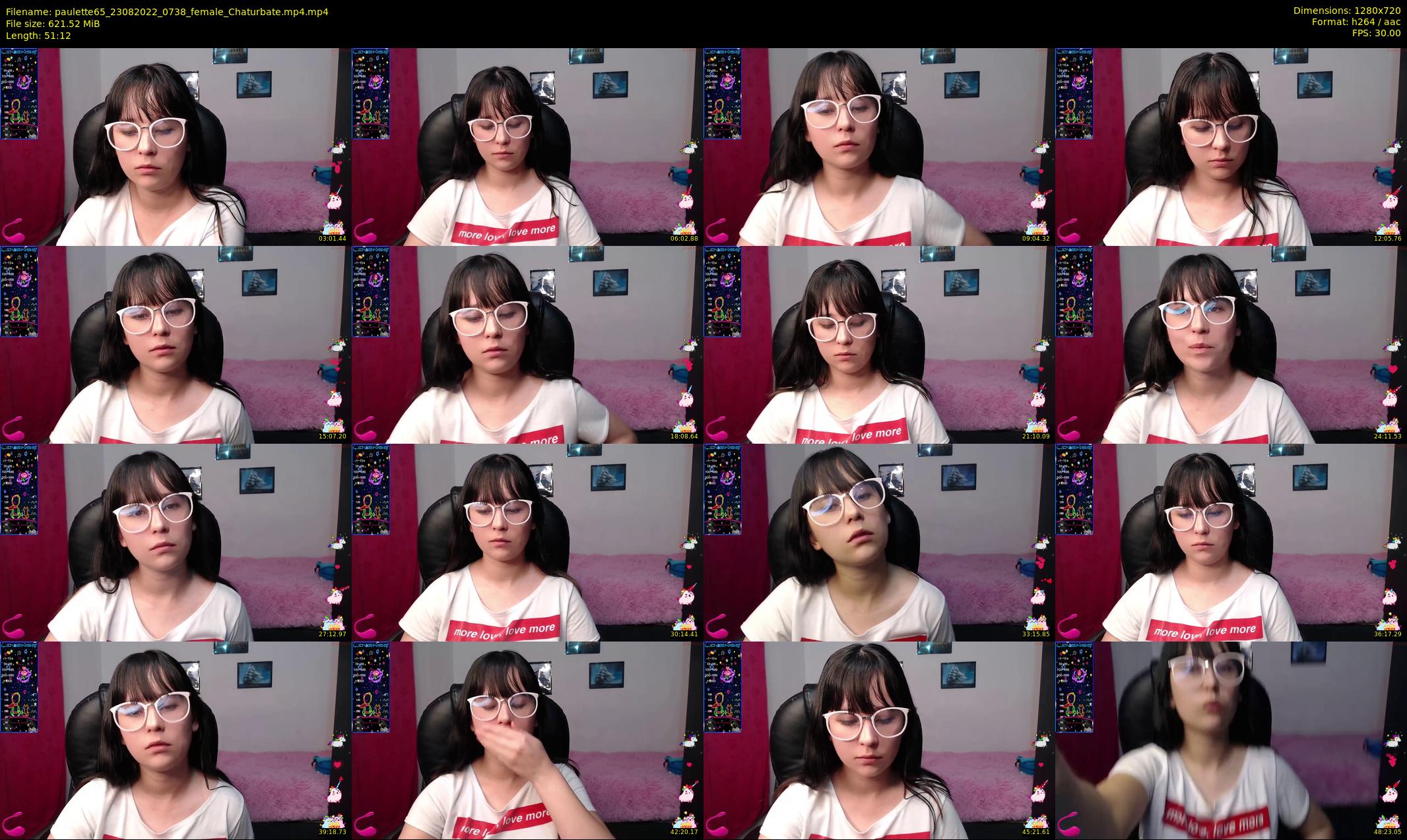 paulette65 — 52 minute Chaturbate female cam show recording, 720p, Aug 23, 2022