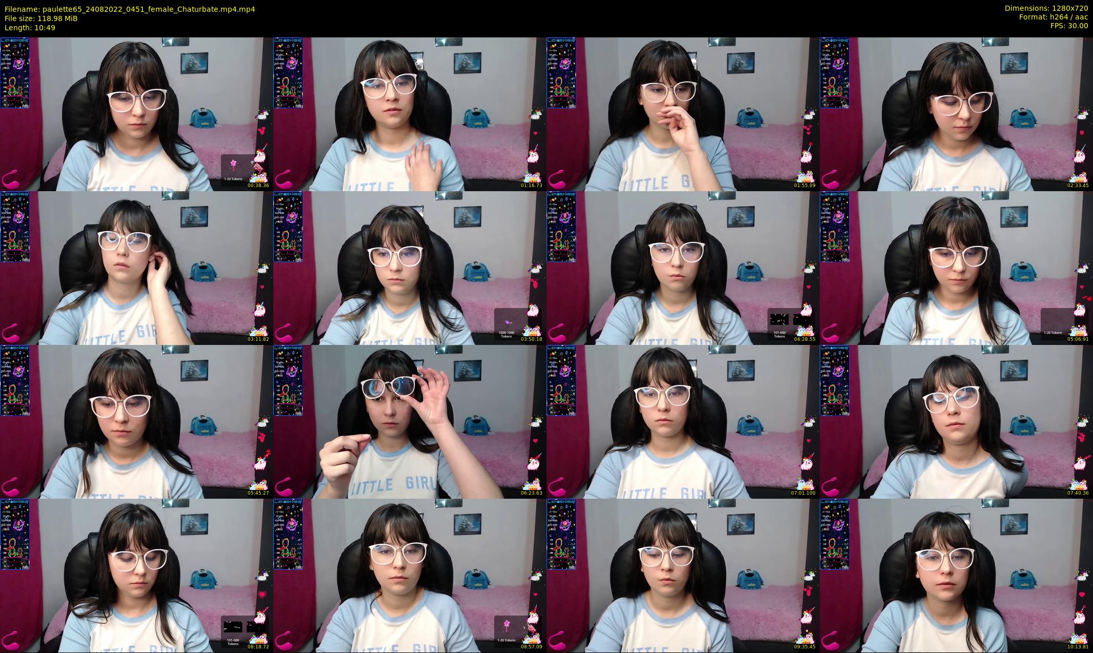 paulette65 — 11 minute Chaturbate female cam show recording, 720p, Aug 24, 2022