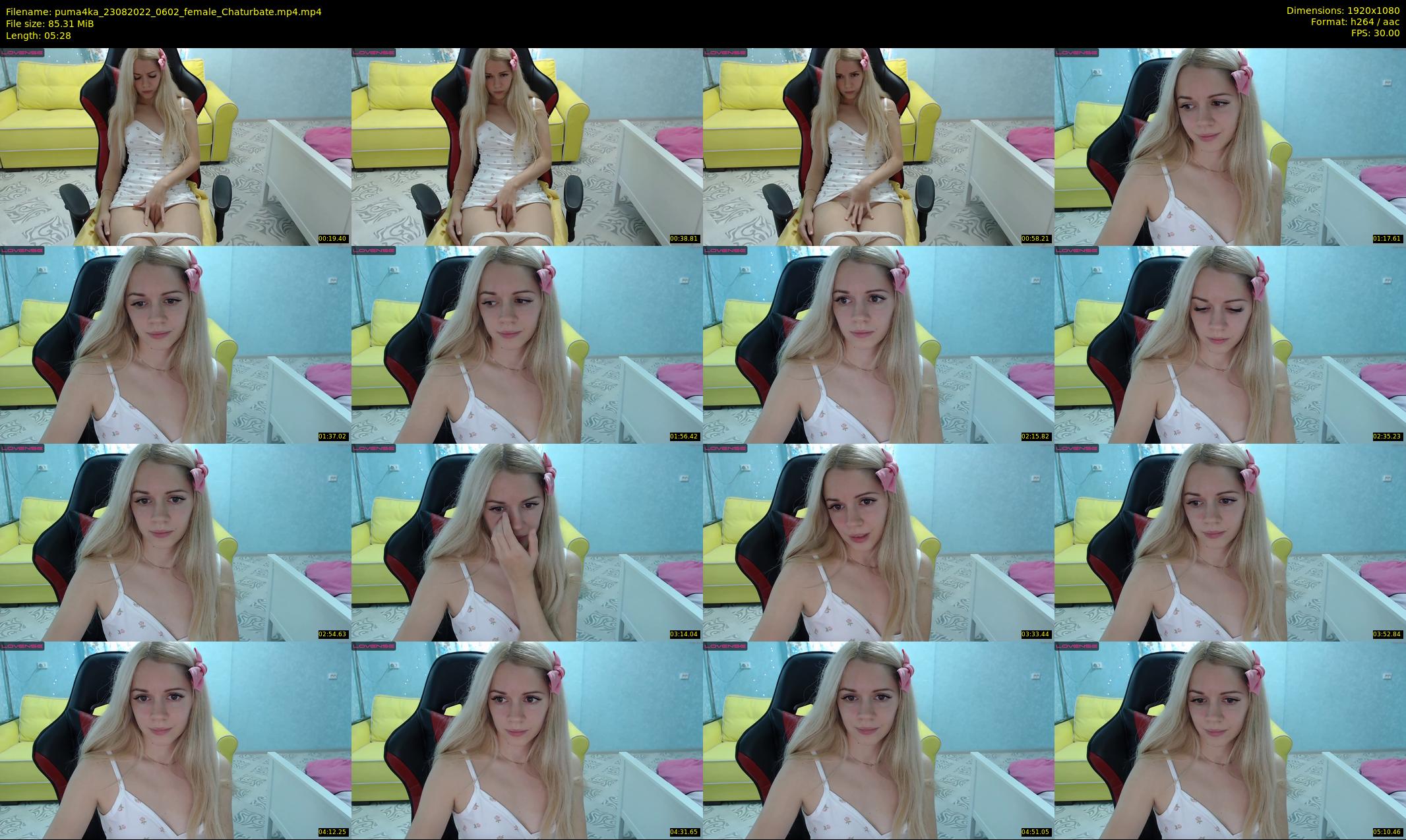 puma4ka — 6 minute Chaturbate female cam show recording, 1080p, Aug 23, 2022