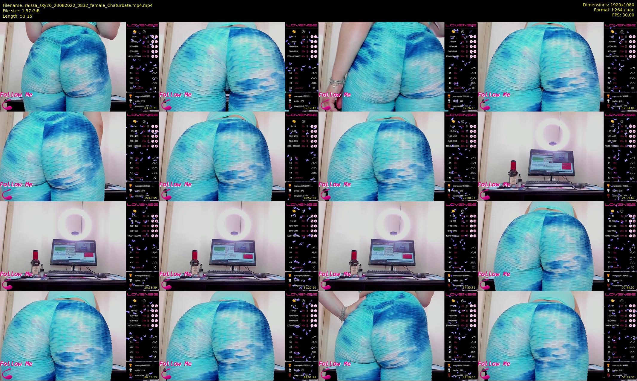 raissa_sky26 — 54 minute Chaturbate female cam show recording, 1080p, Aug 23, 2022