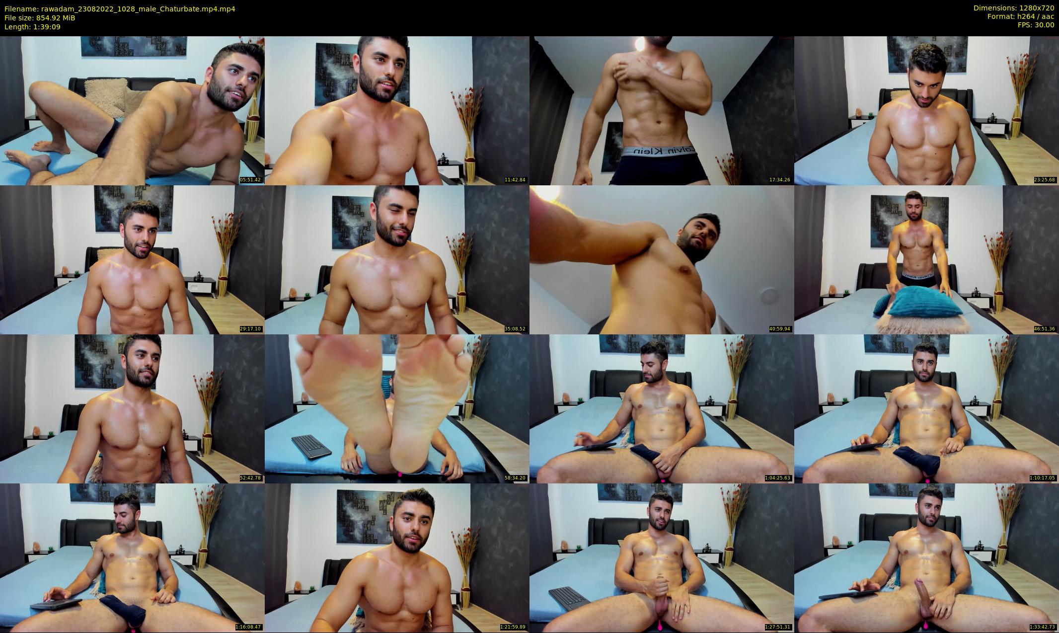 rawadam — 100 minute Chaturbate male cam show recording, 720p, Aug 23, 2022