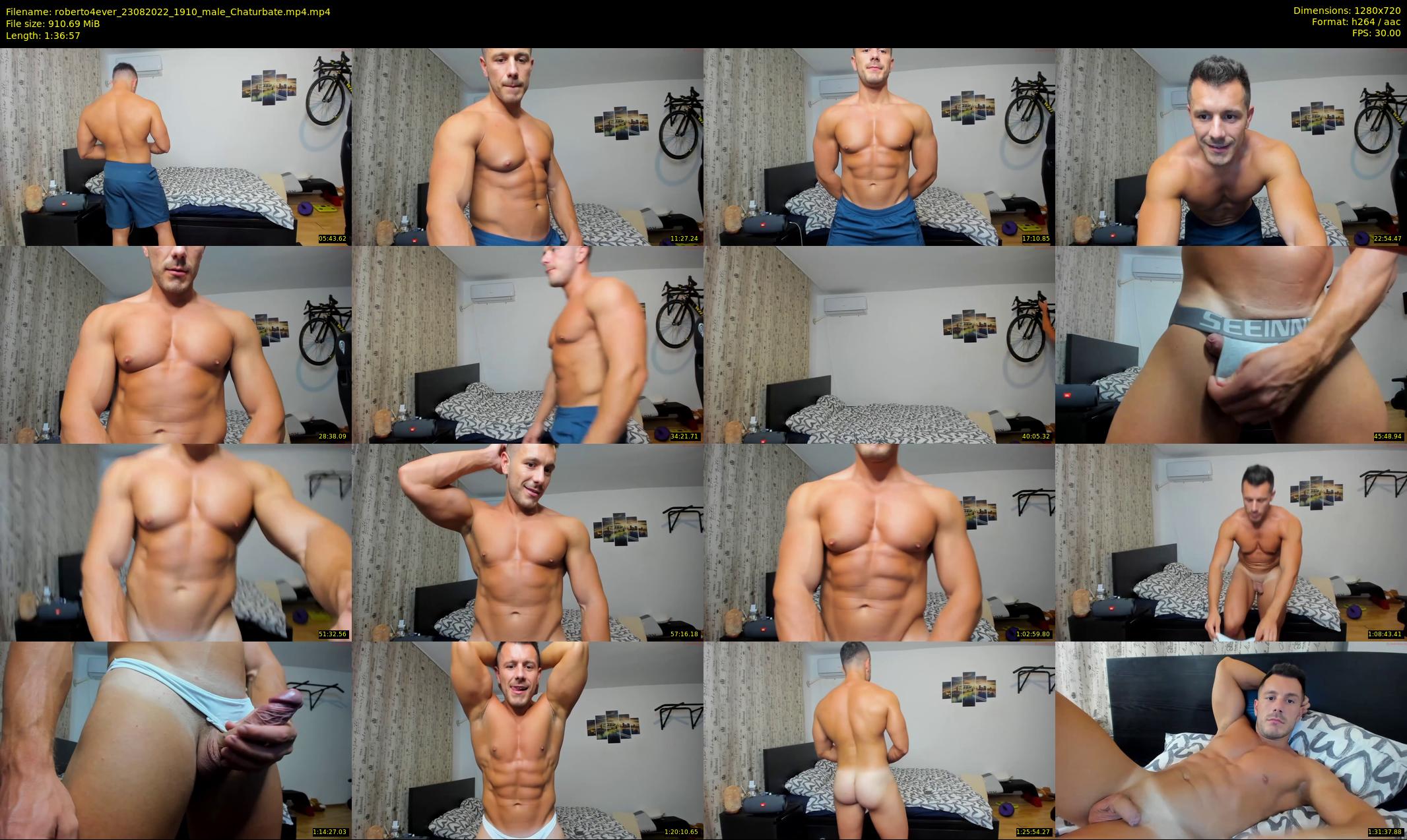 roberto4ever — 97 minute Chaturbate male cam show recording, 720p, Aug 23, 2022