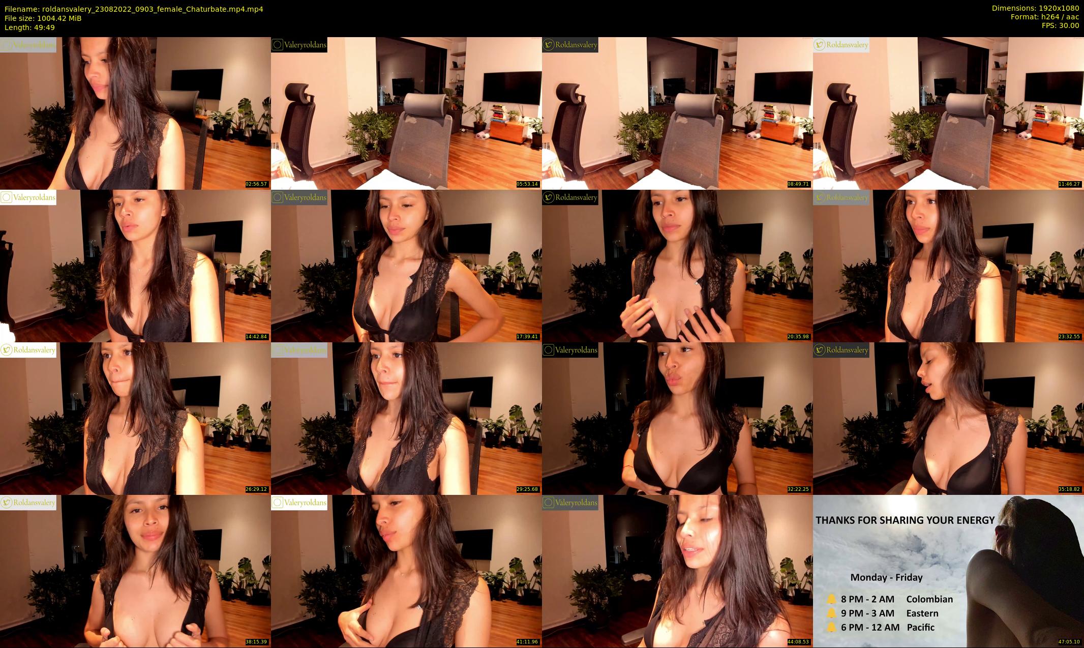 roldansvalery — 50 minute Chaturbate female cam show recording, 1080p, Aug 23, 2022