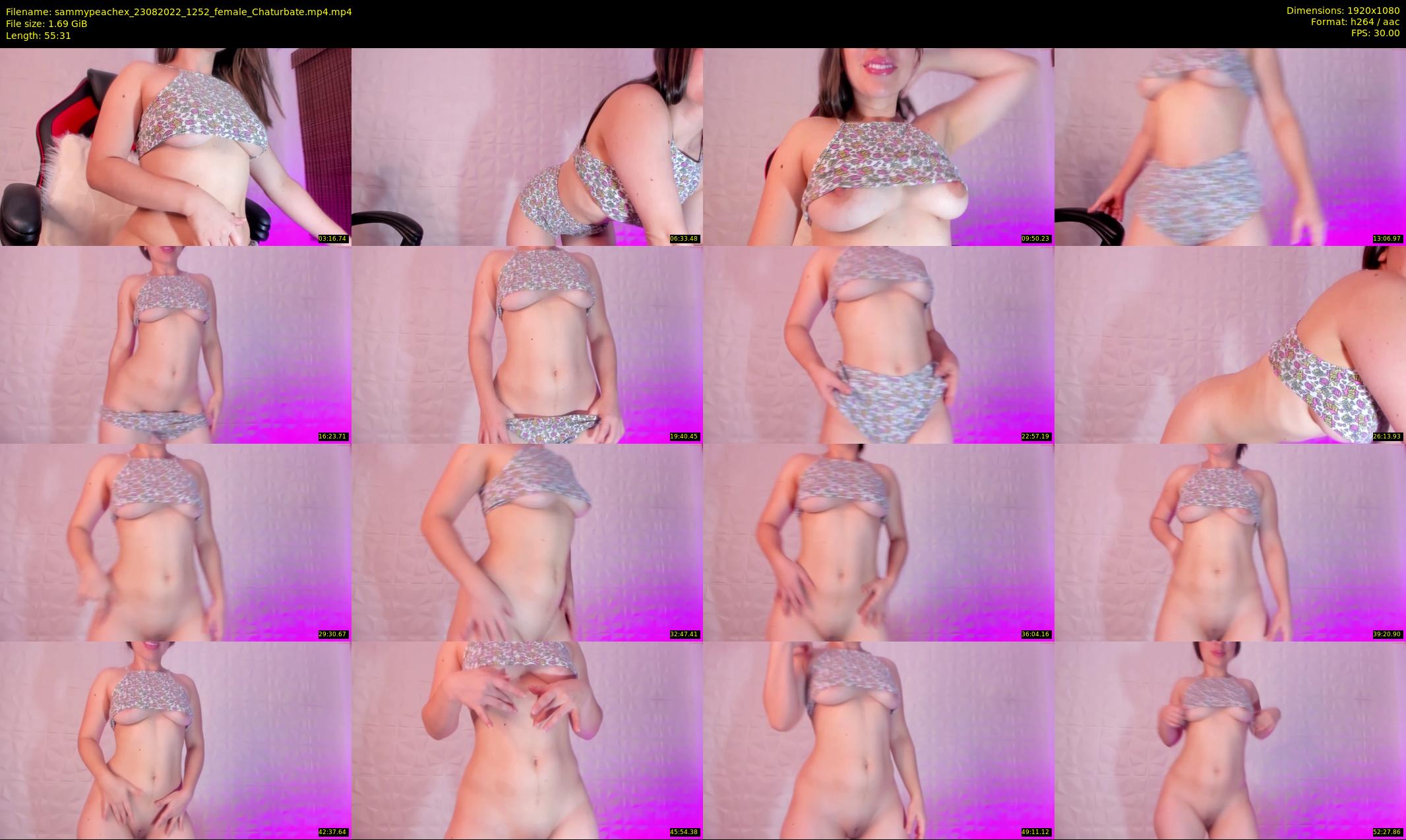 sammypeachex — 56 minute Chaturbate female cam show recording, 1080p, Aug 23, 2022