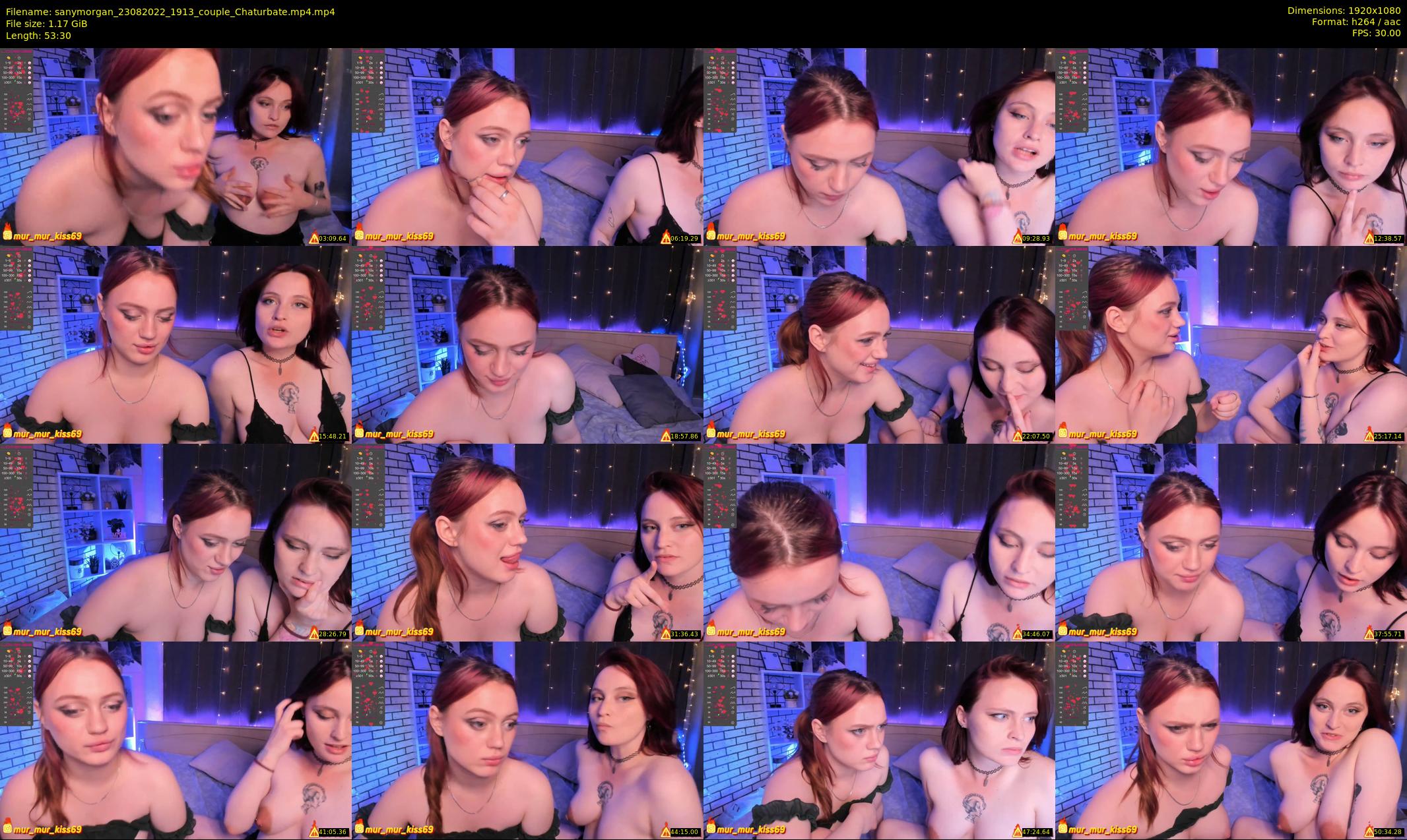 sanymorgan — 54 minute Chaturbate couple cam show recording, 1080p, Aug 23, 2022