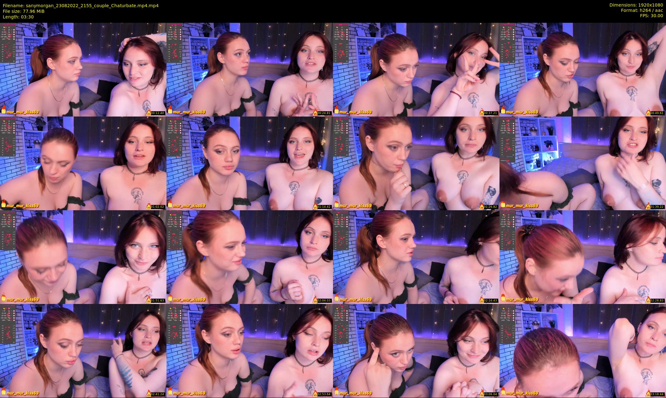 sanymorgan — 4 minute Chaturbate couple cam show recording, 1080p, Aug 23, 2022